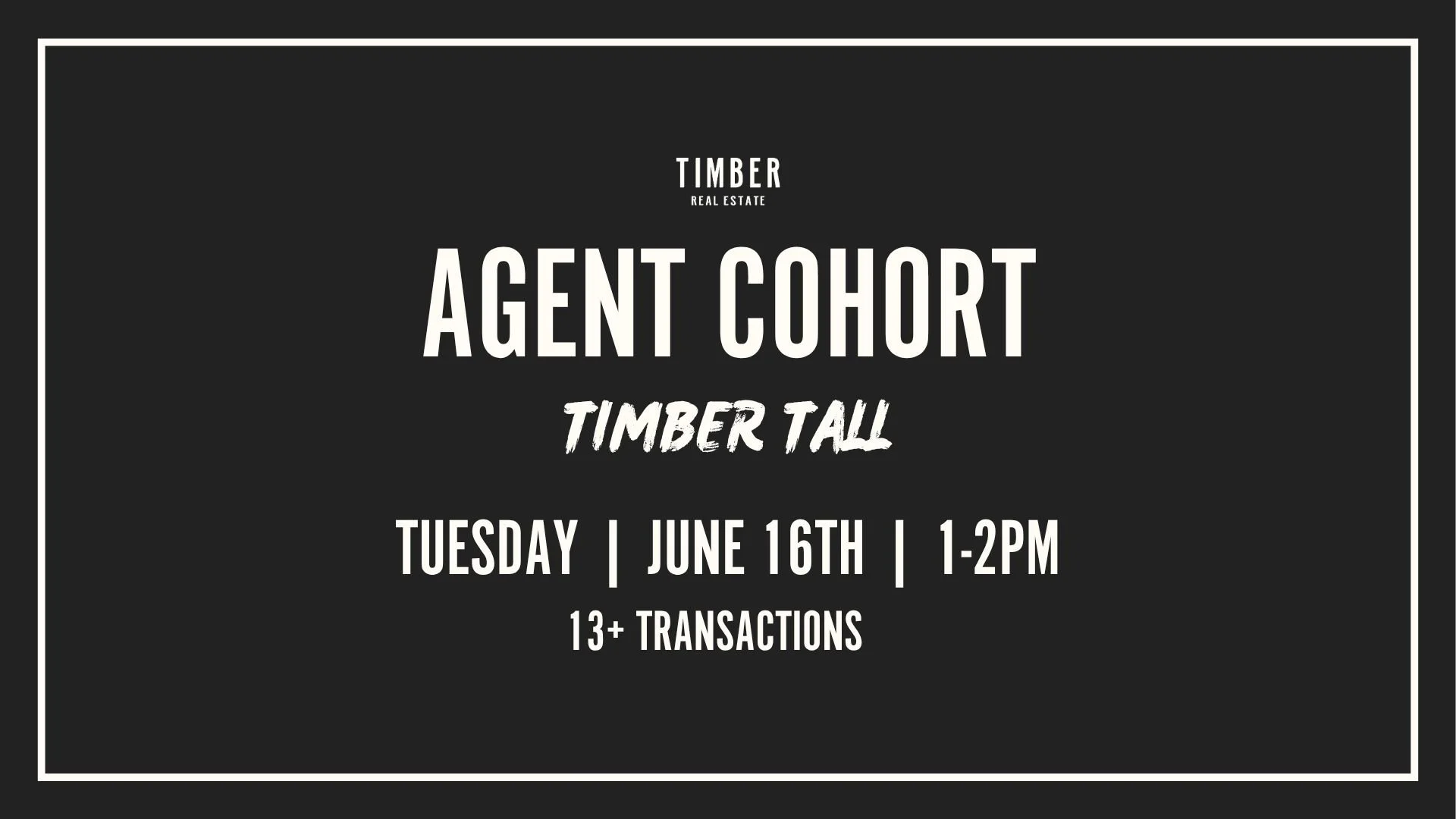 Timber Tall Cohort