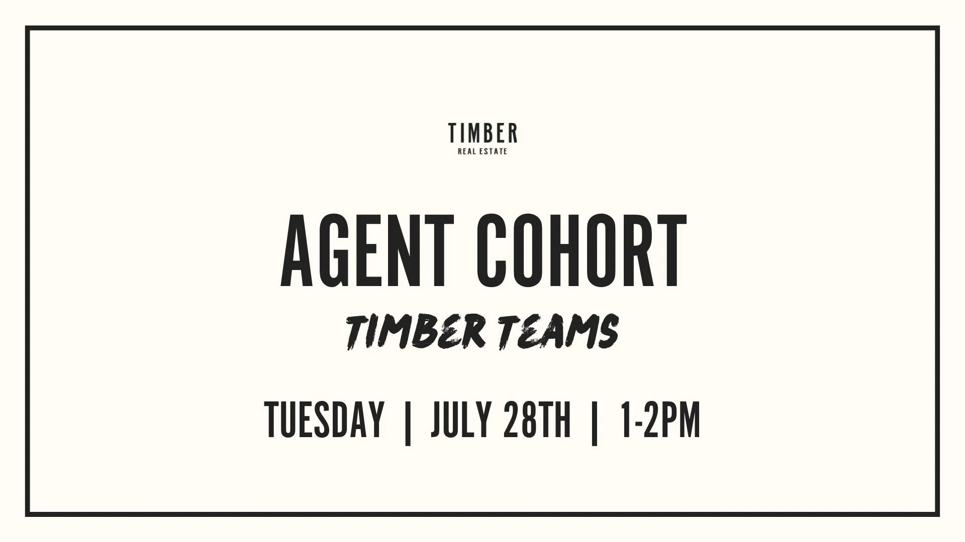 Timber Teams Cohort