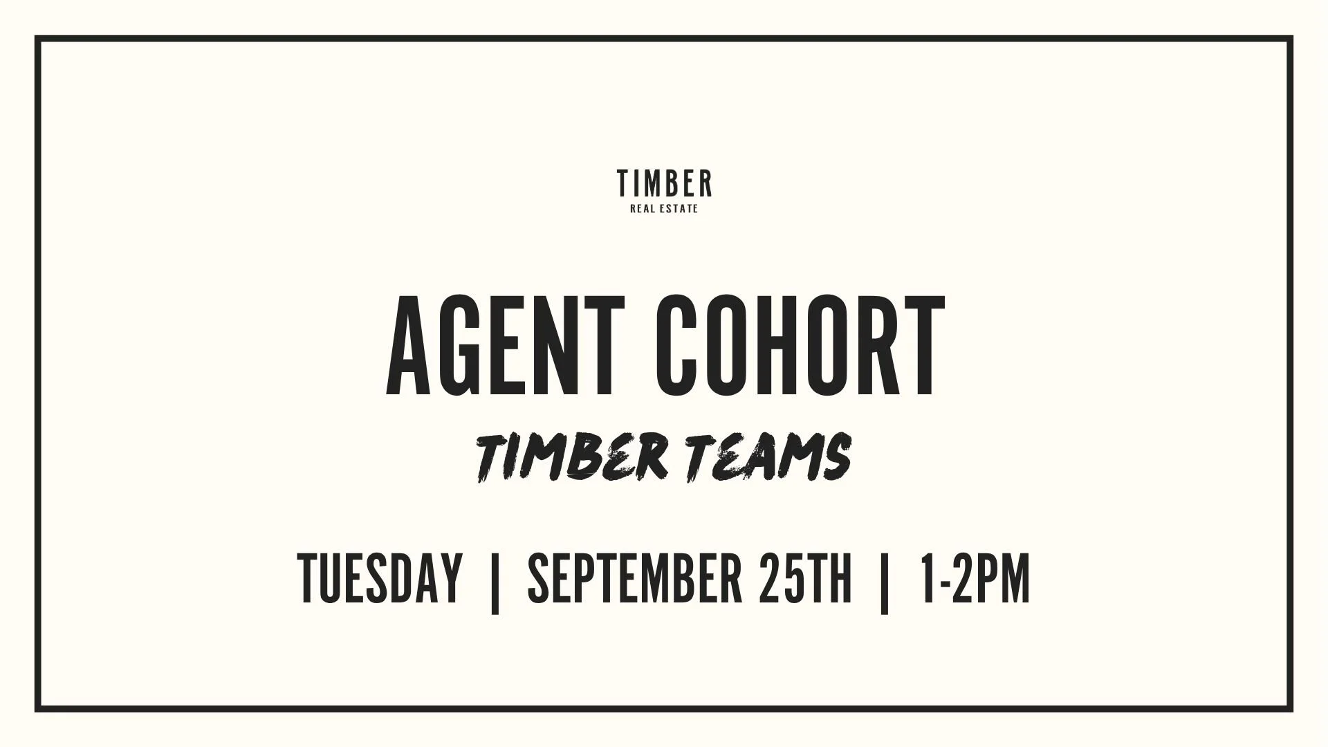 Timber Teams Cohort
