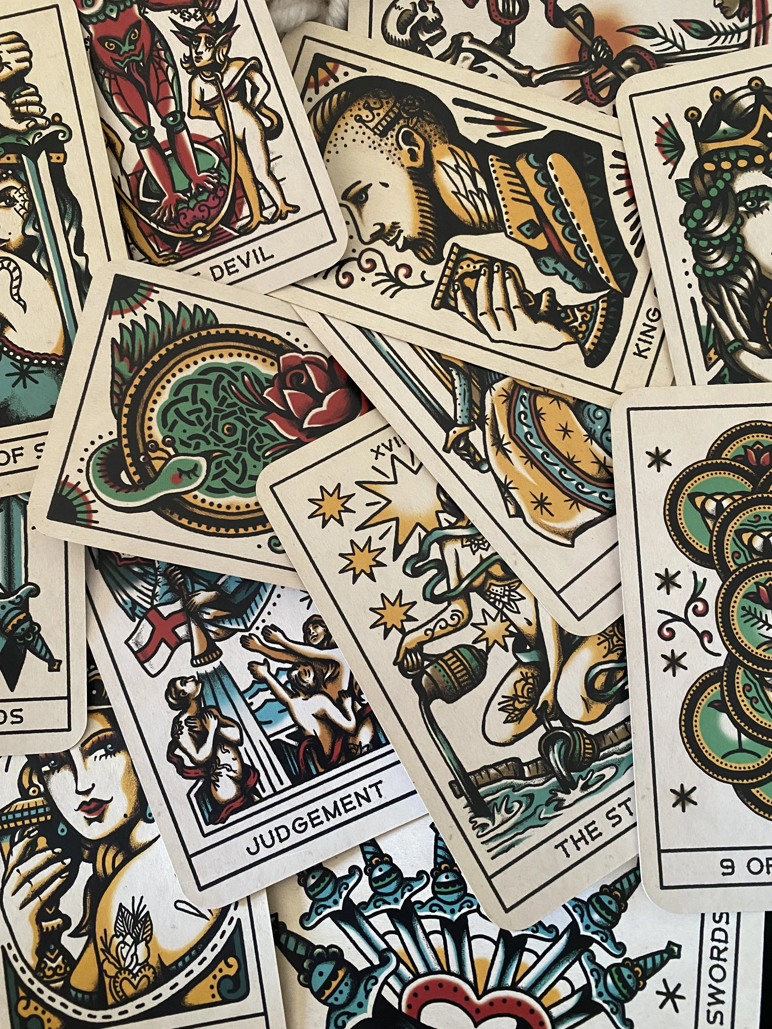 Image of Tattoo Tarot cards
