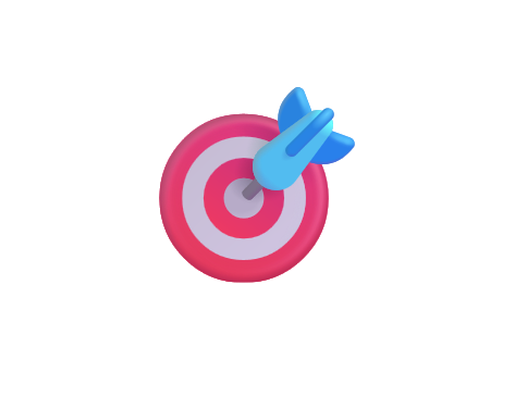 Target with an arrow hitting the bullseye.