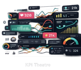 Collection of various digital analytics and performance graphs, charts, and metrics displays.