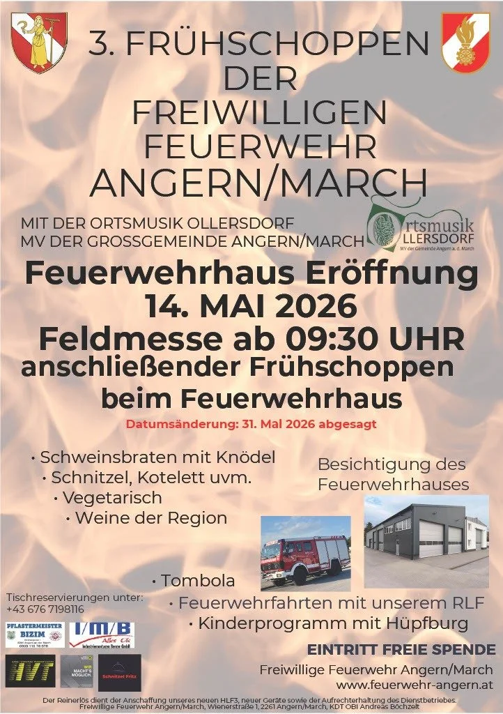🚒🔥 3. Frühschoppen der Freiwilligen Feuerwehr Angern/March 🔥🚒