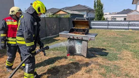 Brand einer Gasflasche