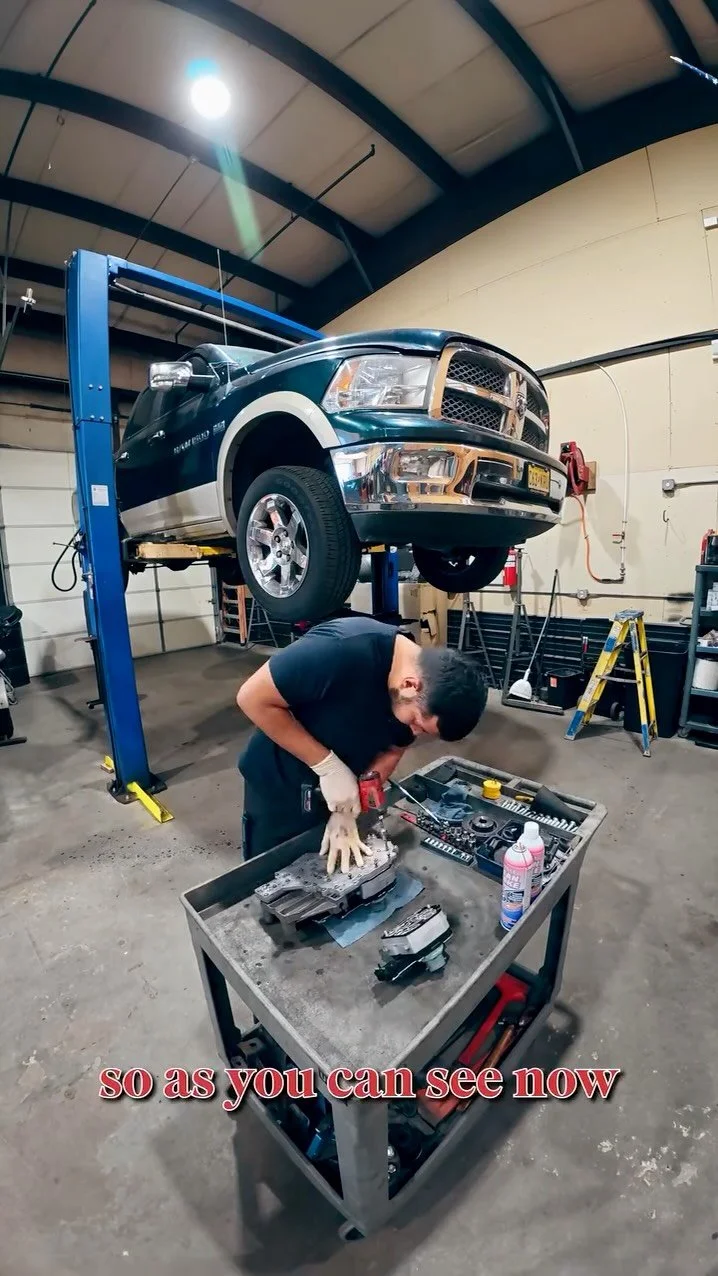 Transmission service underway! 💯
Today, we're replacing the valve body solenoid pack on this 2011 Ram 1500. ⚙️‼️
Making sure everything is clean, installing new OE components and torquing to factory specs, and a final fluid check with the scanner