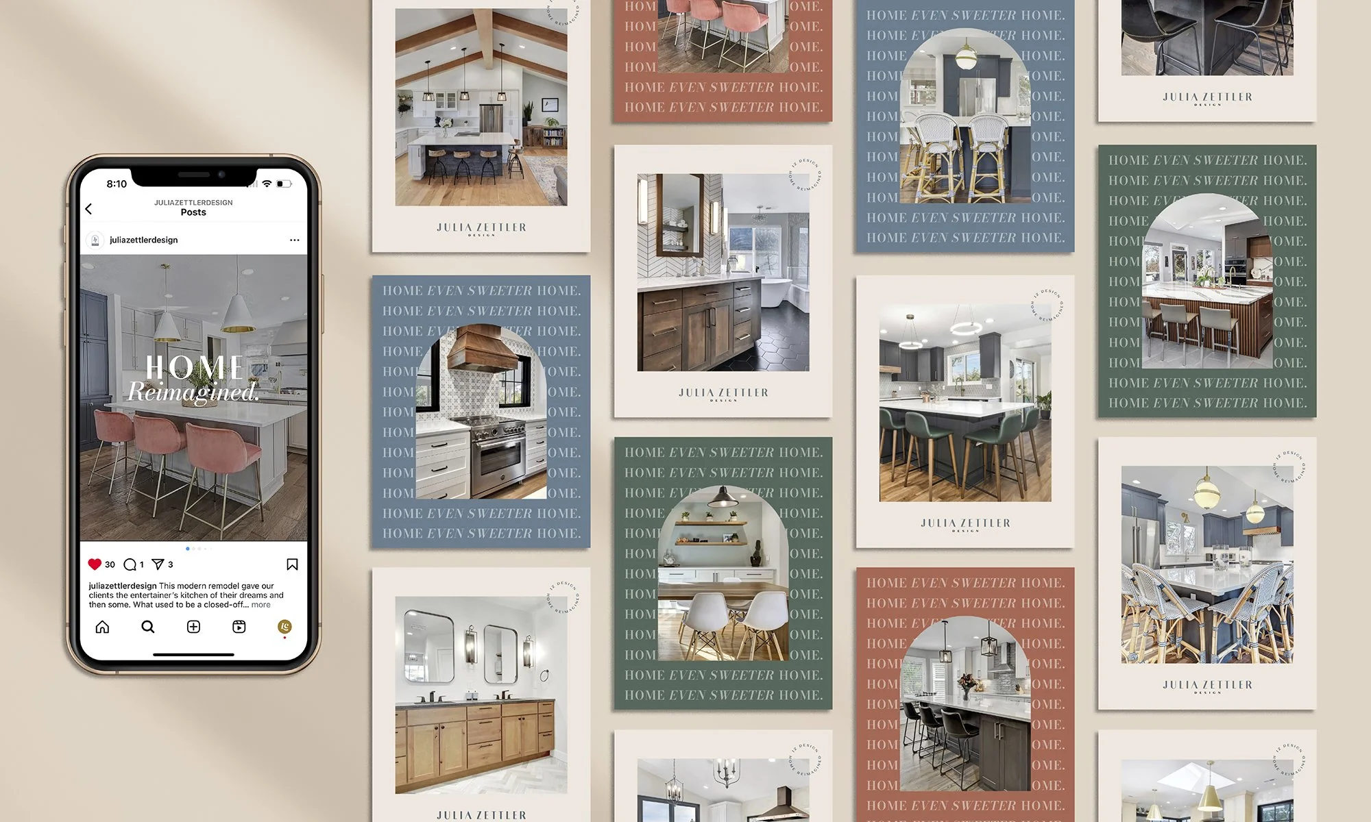 Julia Zettler Design Social Templates