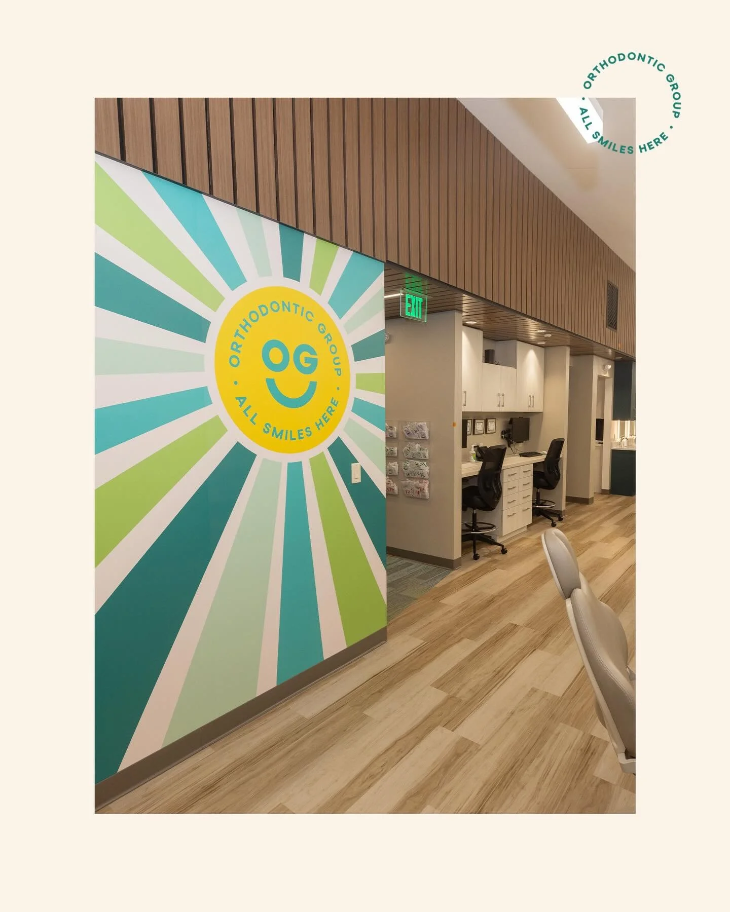 We crafted the new @orthodontic_group brand around one simple idea: All Smiles Here. That concept was infused into every element of the brand&mdash;including the practice itself. We collaborated with an interior design firm to seamlessly weave the br