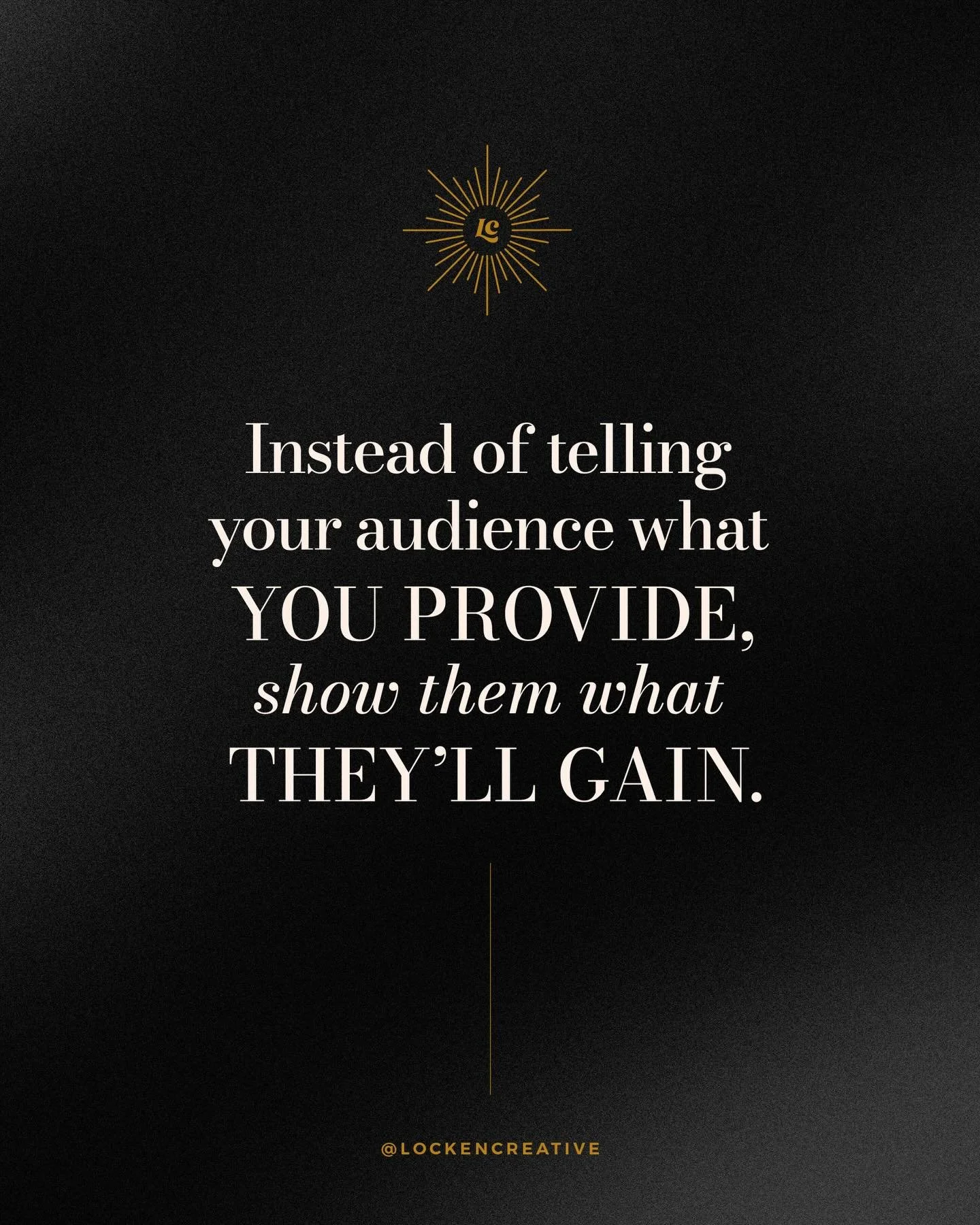It sounds small. It changes everything.

Features inform.
Benefits resonate.
Outcomes drive action.

Don&rsquo;t just list features or deliverables. 
Paint transformations people can connect with.

Lead with adventure, the unforgettable stories, and 