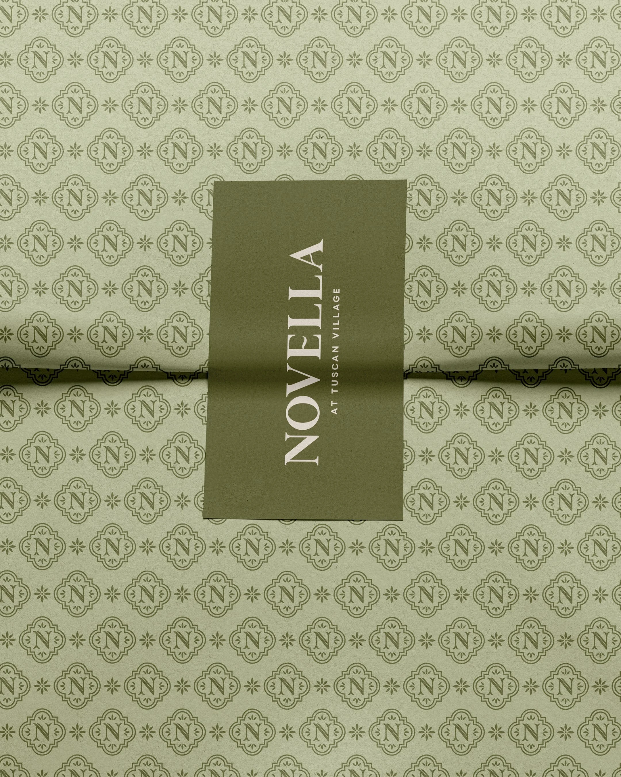 The story is in the details.

For Novella, we crafted a visual identity designed to bring the brand story to life at every touchpoint.

A custom journal and bookmark nod to the idea of writing your own story, while signature patterns turn even the sm