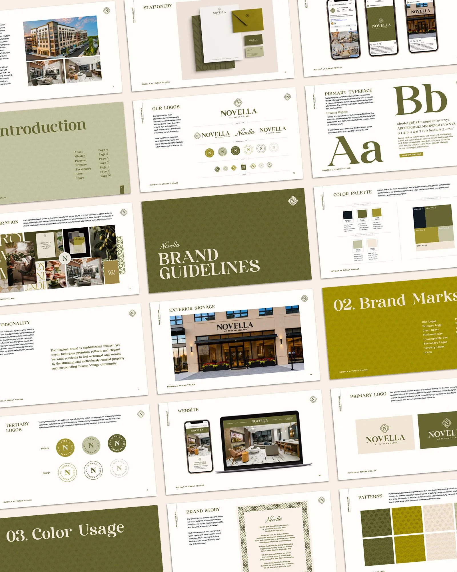 Novella at Tuscan Village Brand Guidelines
