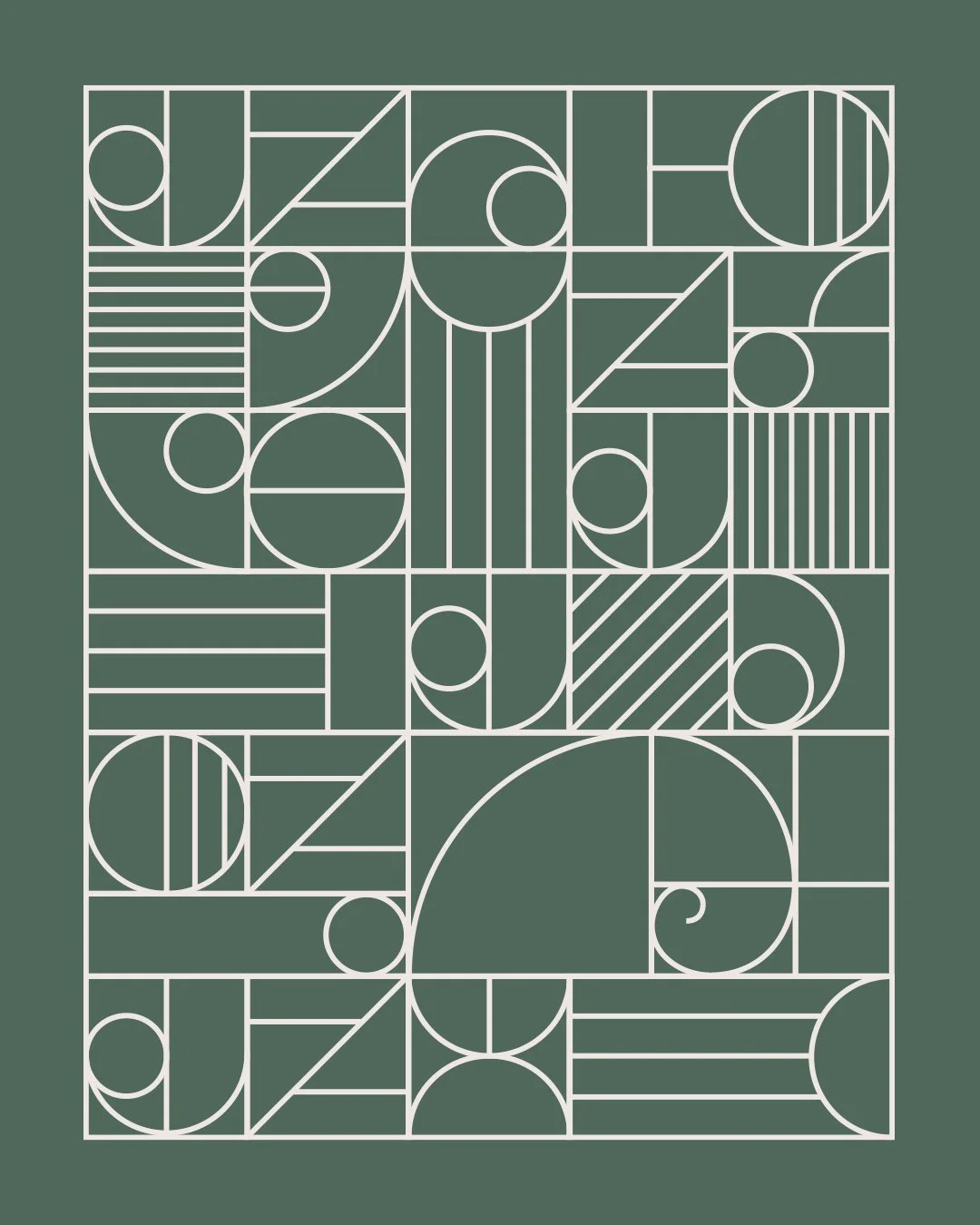 Julia Zettler Design Brand Pattern Green