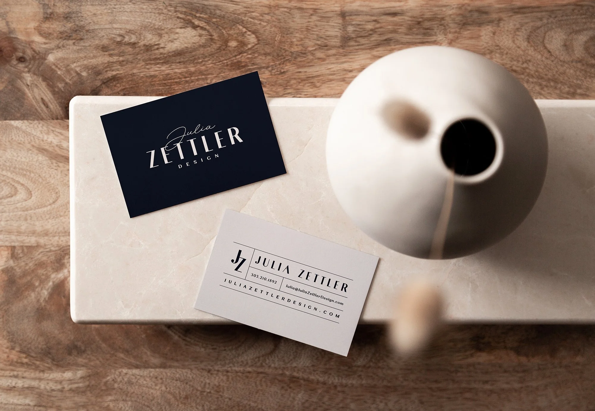 Julia Zettler Design Business Card