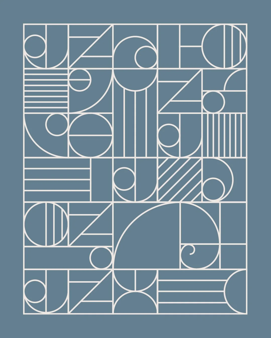 Julia Zettler Design Brand Pattern Blue
