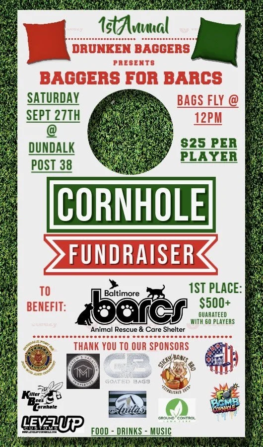Drunken Baggers Cornhole Fundraiser To Benefit BARCS