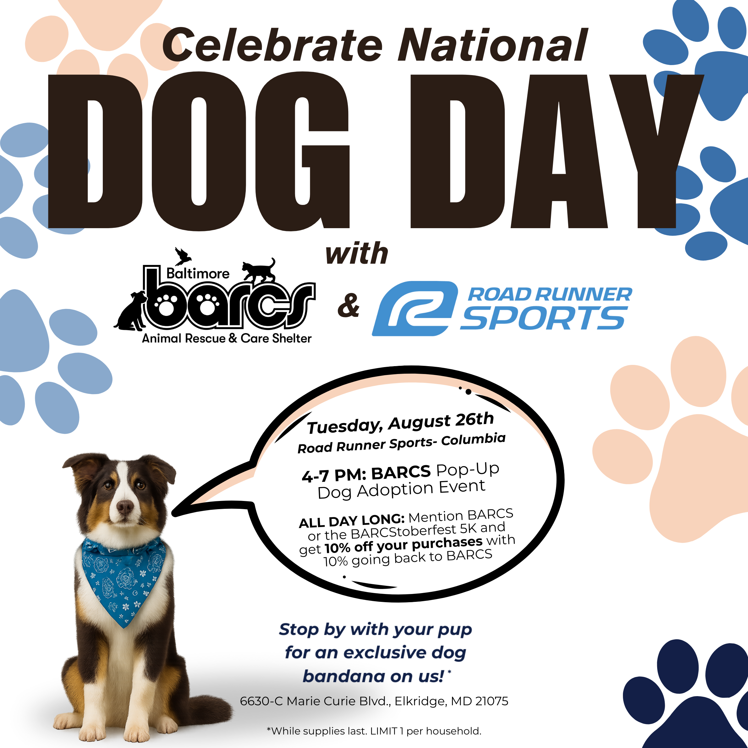 National Dog Day Celebration at Road Runner Sports Columbia