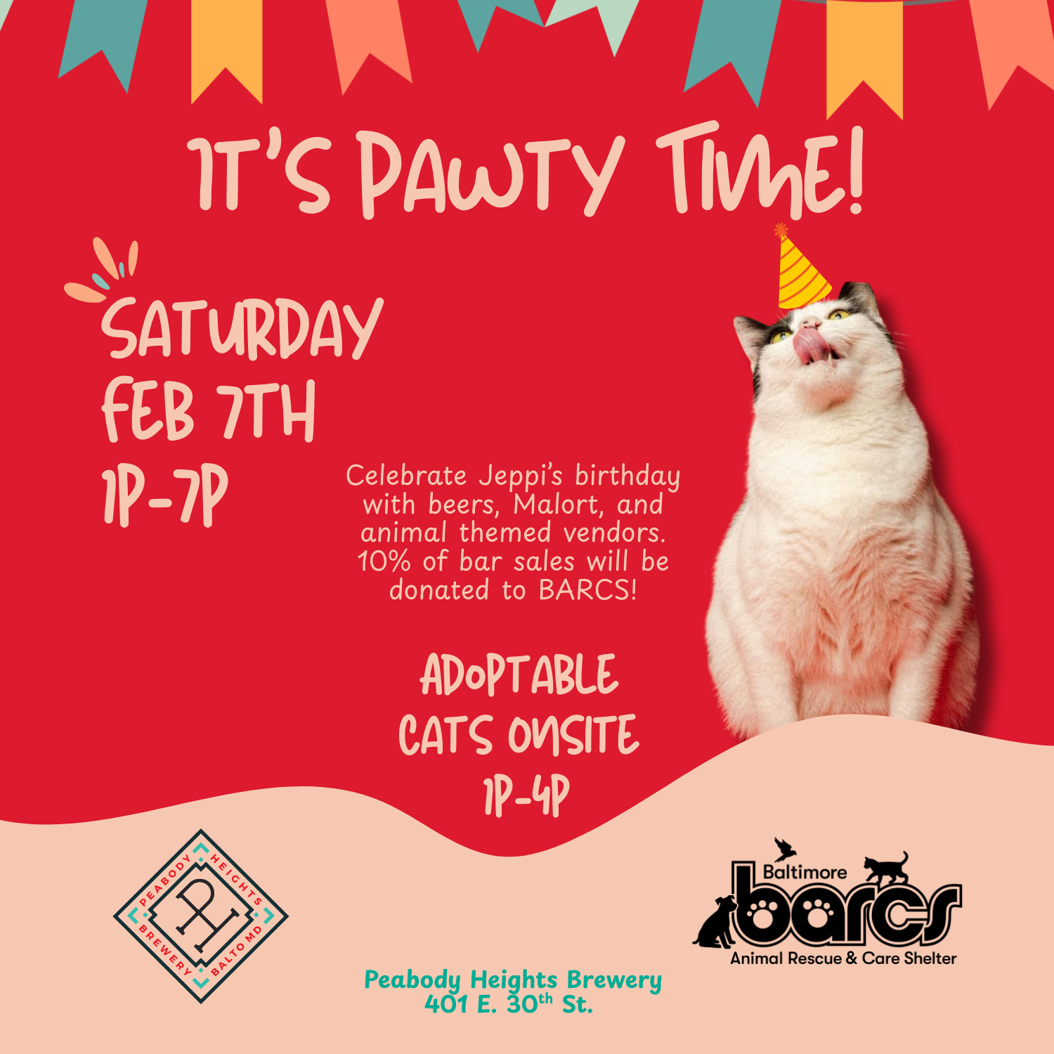 Jeppson's Birthday Party— Adoption Event at Peabody Heights Brewery