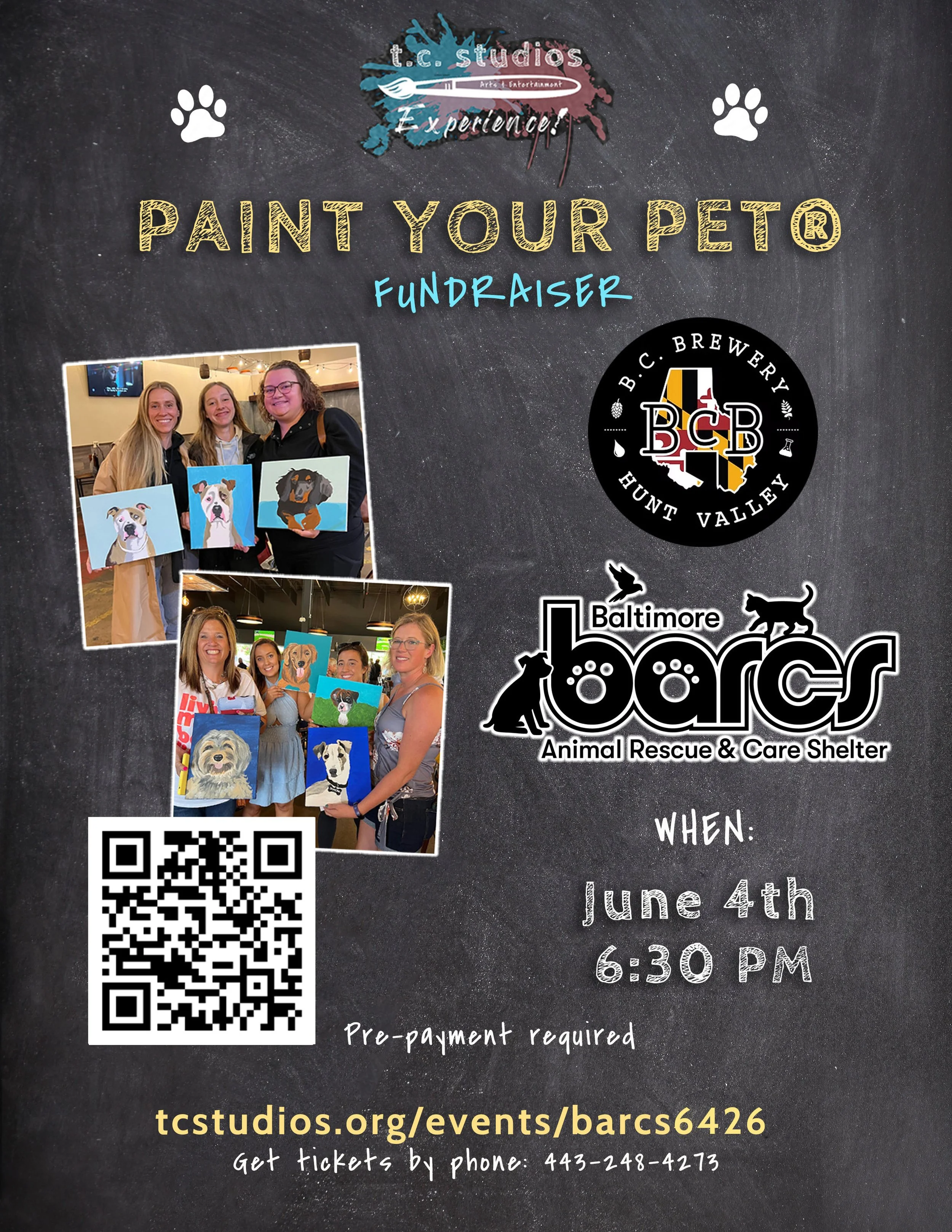 Paint your Pet® Fundraiser for BARCS at BC Brewery
