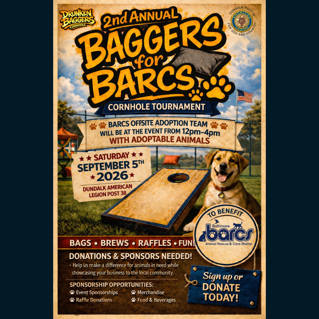 2nd Annual Bagger for BARCS Cornhole Tournament Fundraiser