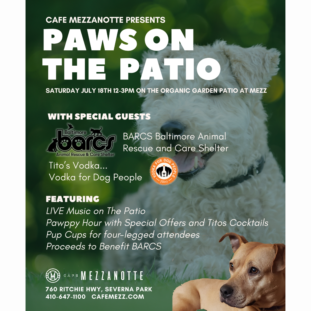Paws on the Patio at Cafe Mezzanotte
