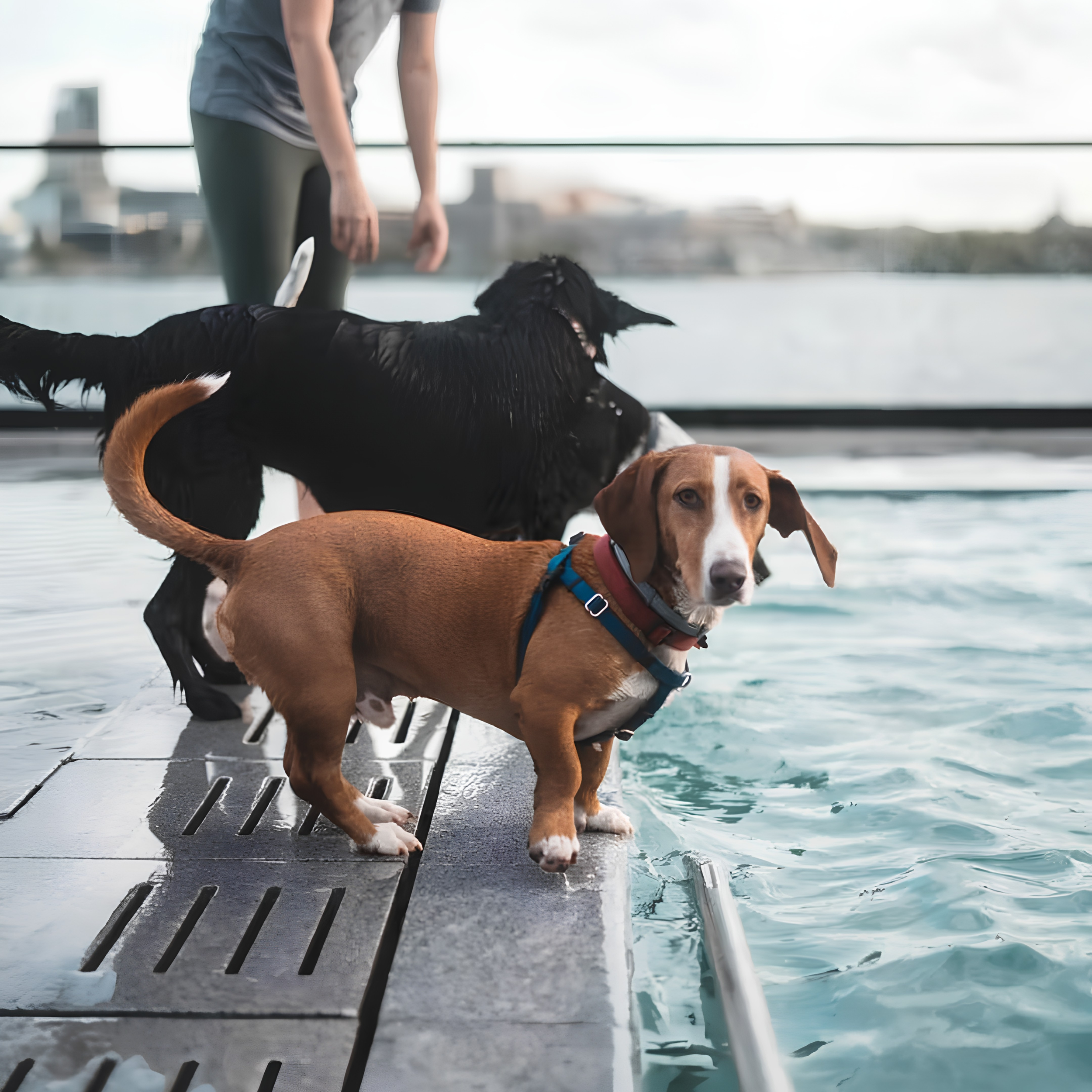 Annual End-of-Season Dog Swim at Pendry Baltimore