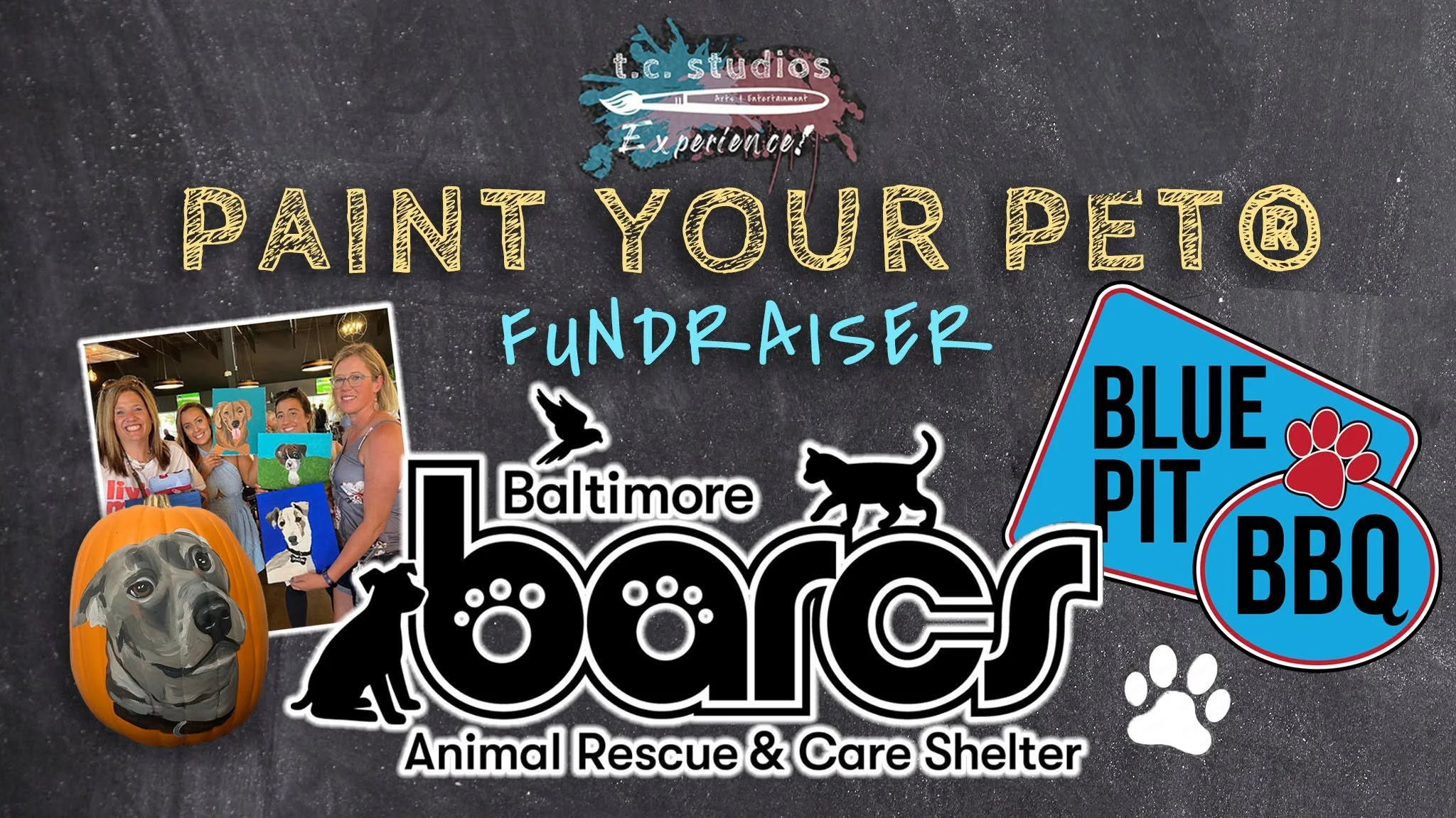 Paint your Pet® Fundraiser for BARCS at Blue Pit BBQ Whiskey Bar