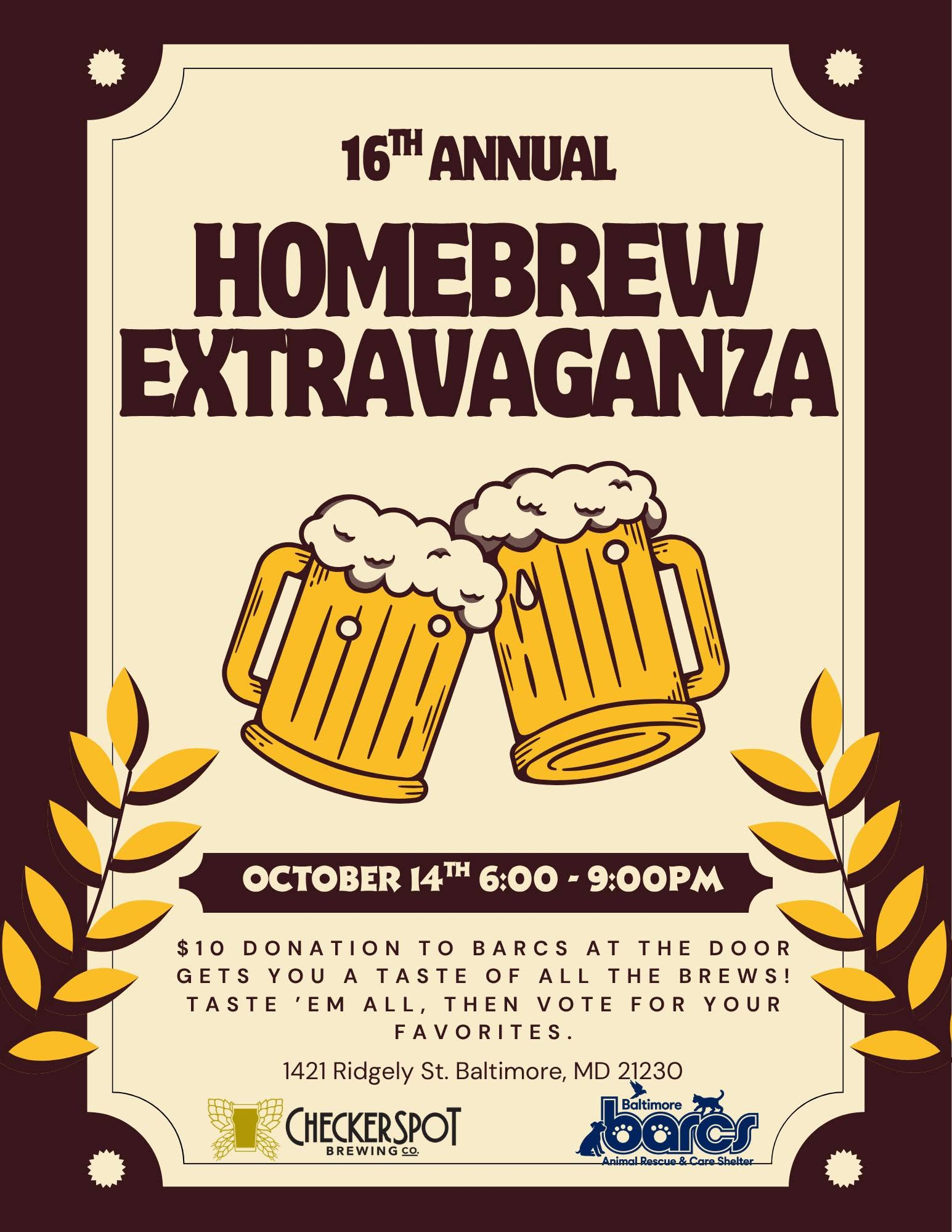 The 16th Annual Homebrew Extravaganza at Checkerspot Brewing Company