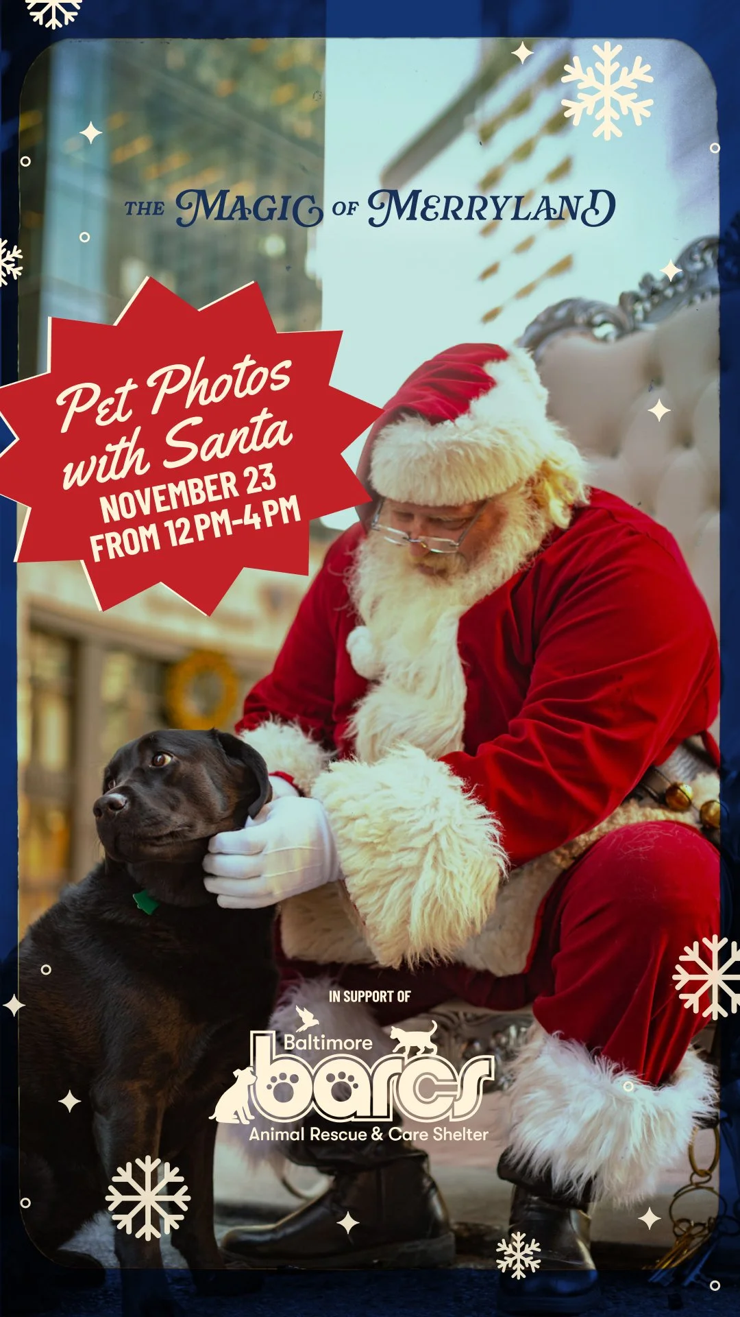 The Magic of Merryland- Pet Photos with Santa! — Baltimore Animal ...