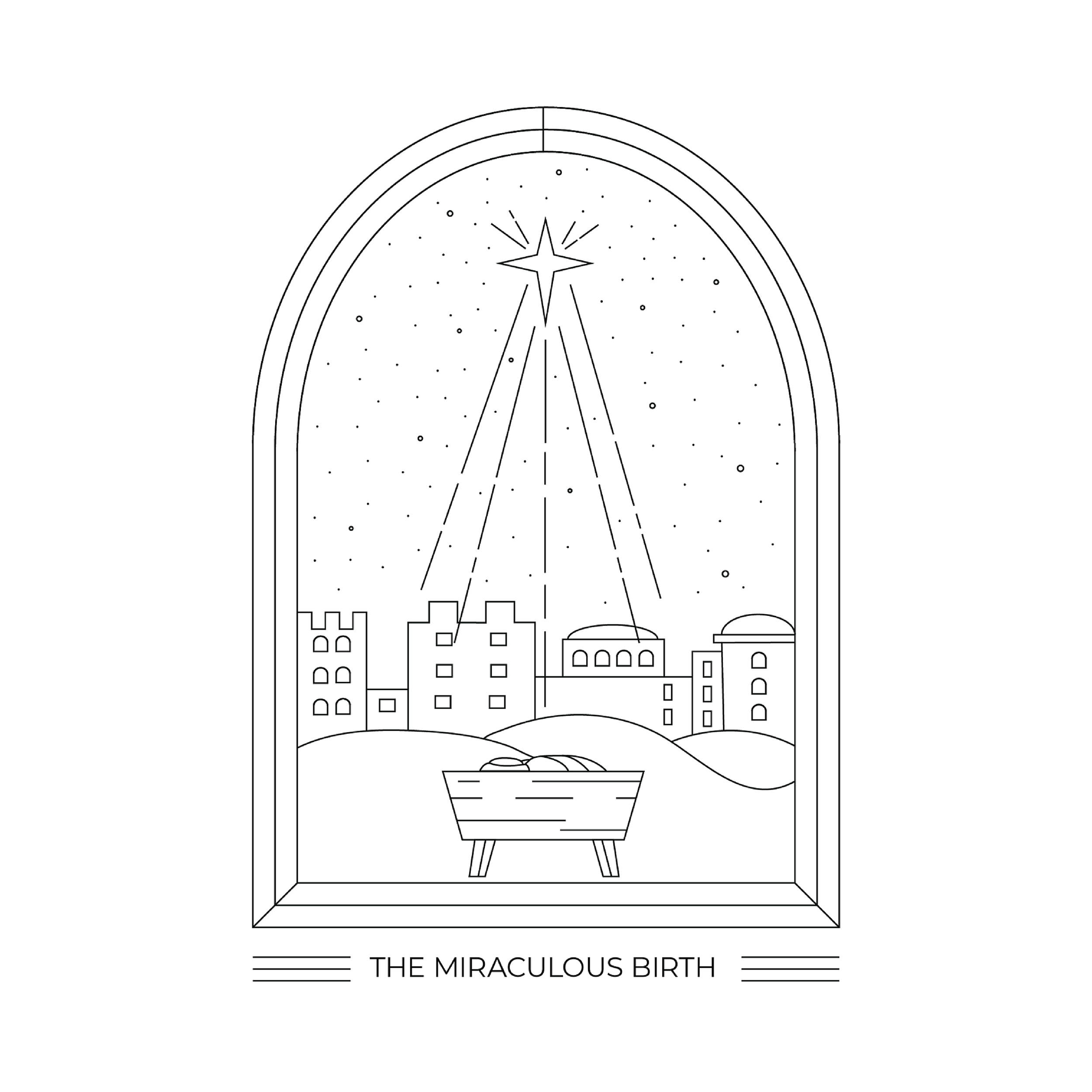 Christmas coloring page for The Avenue Community Church