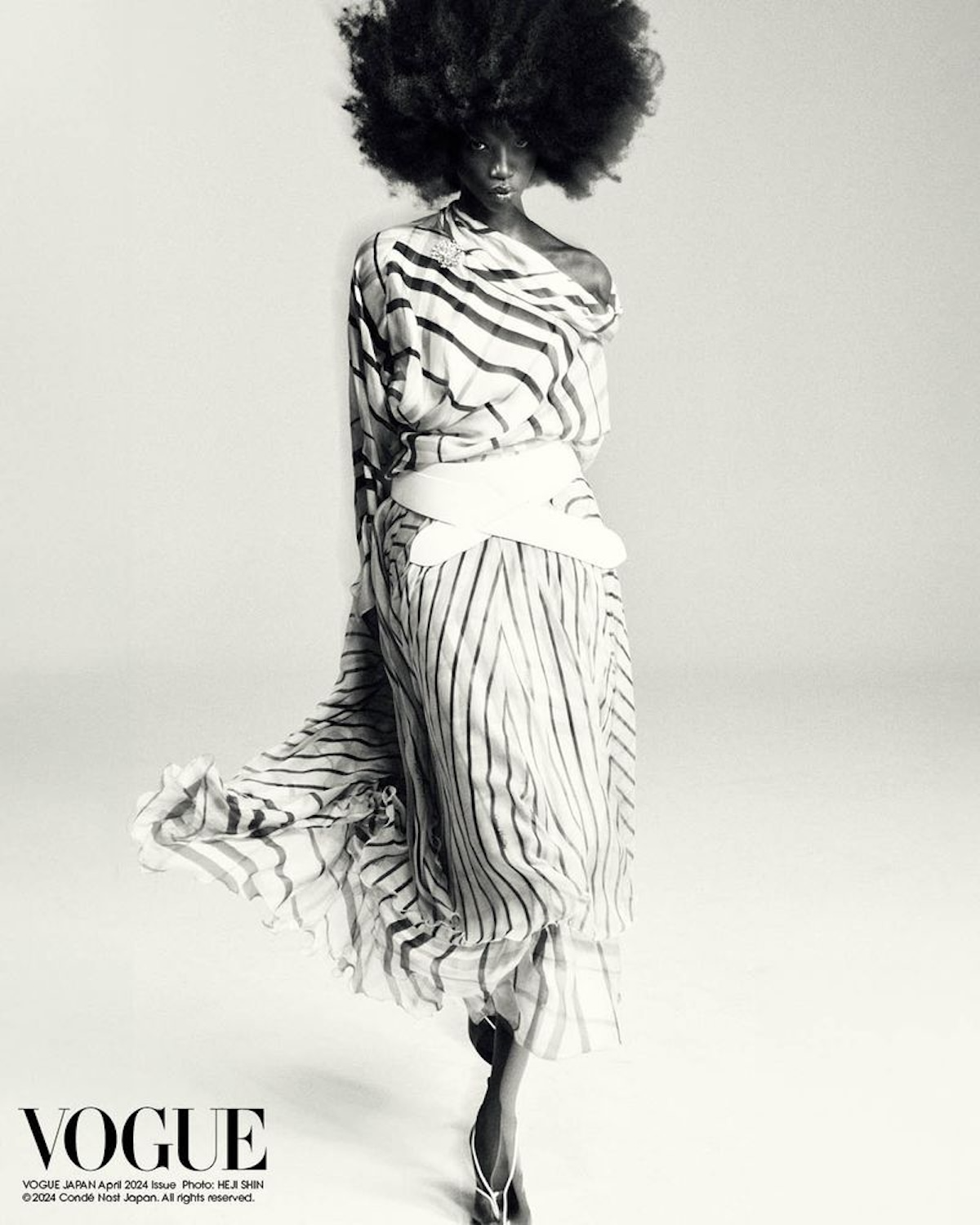 VOGUE JAPAN (APRIL 2024) - ANOK YAI SHOT BY HEJI SHIN. STYLIST - PATTI WILSON, STYLING ASST. - ELIJAH H.