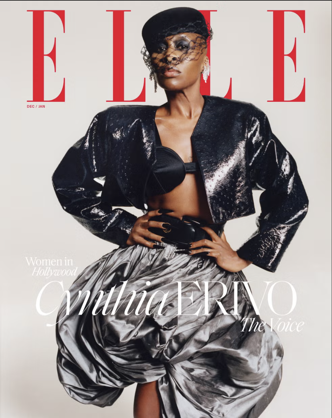 ELLE (US) - DEC/JAN | WOMEN IN HOLLYWOOD - CYNTHIA ERIVO SHOT BY FELIX COOPER. STYLIST - PATTI WILSON, STYLING ASST. - ELIJAH H.