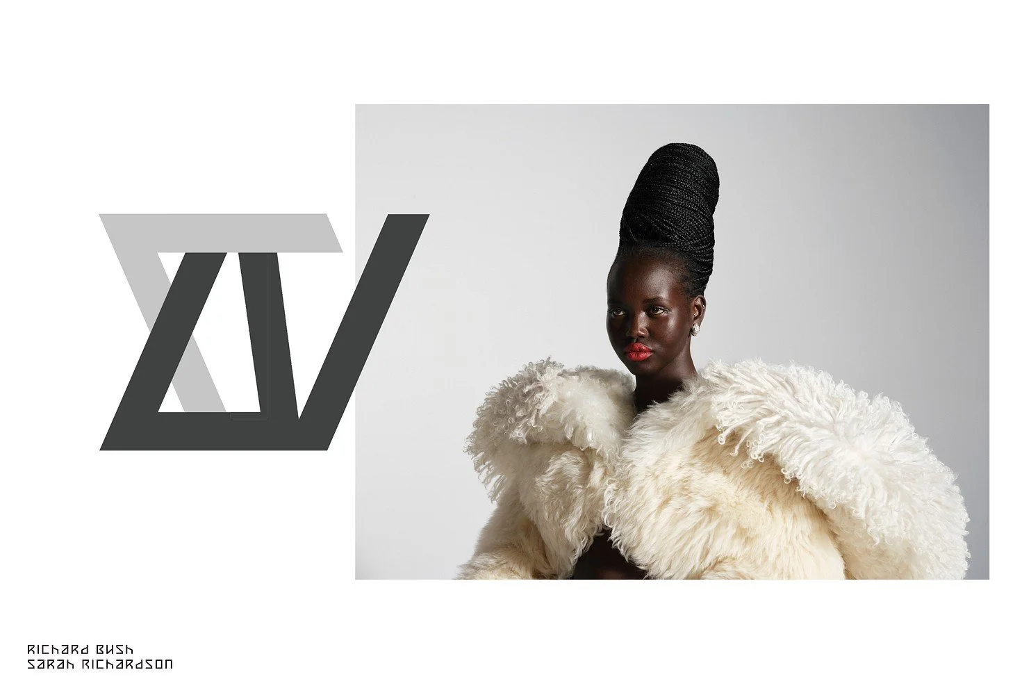 BEYOND NOISE - FALL WINTER '25 - ADUT AKECH SHOT BY RICHARD BUSH. STYLIST - SARAH RICHARDSON, STYLING ASST. - ELIJAH H.