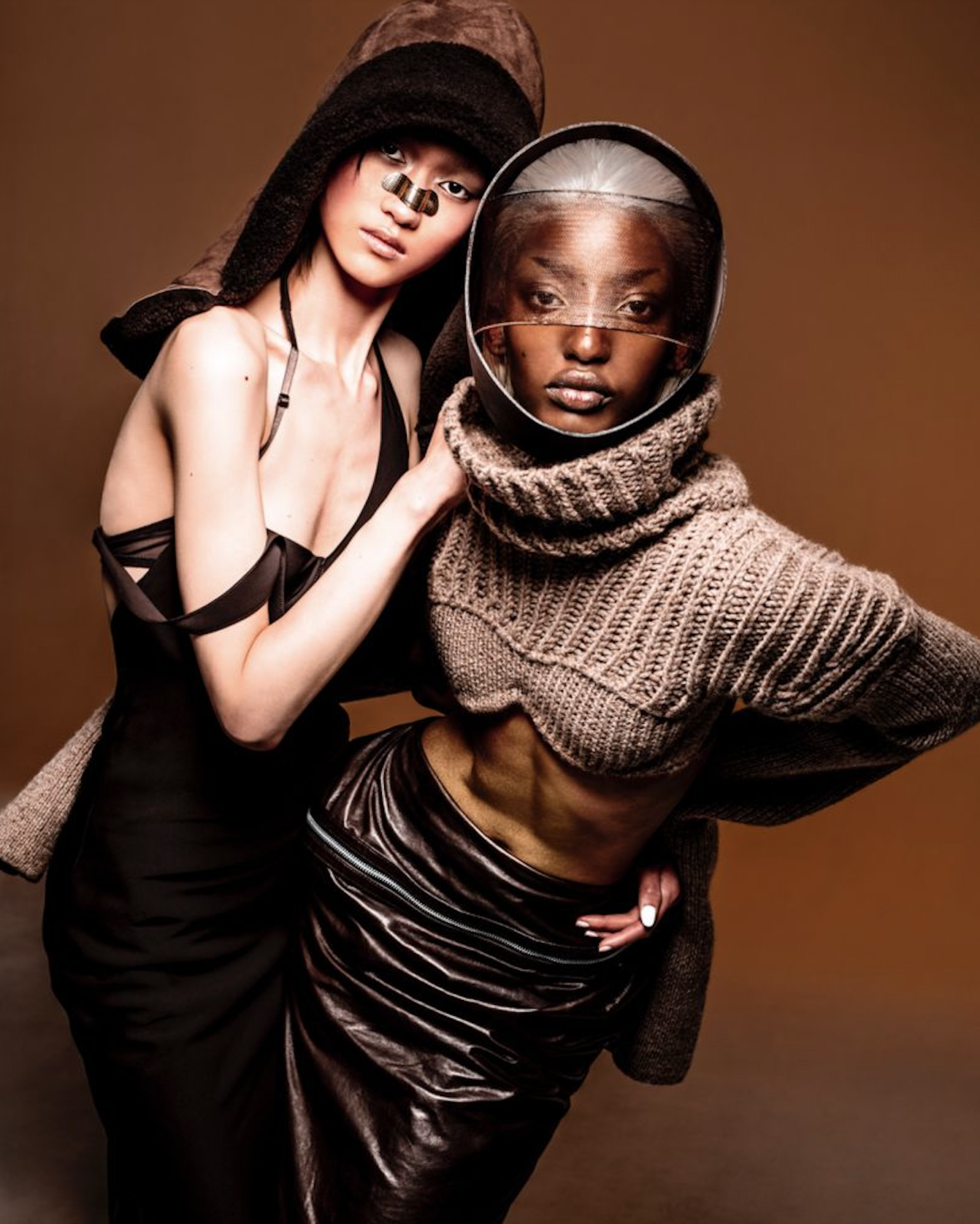 DAZED MAGAZINE (FALL 2024) 'THE IMPOSSIBLE ISSUE' - CHLOE OH & DIVINE MUGISHA SHOT BY CRUZ VALDEZ. STYLIST - PATTI WILSON, STYLIST ASST. - ELIJAH H.