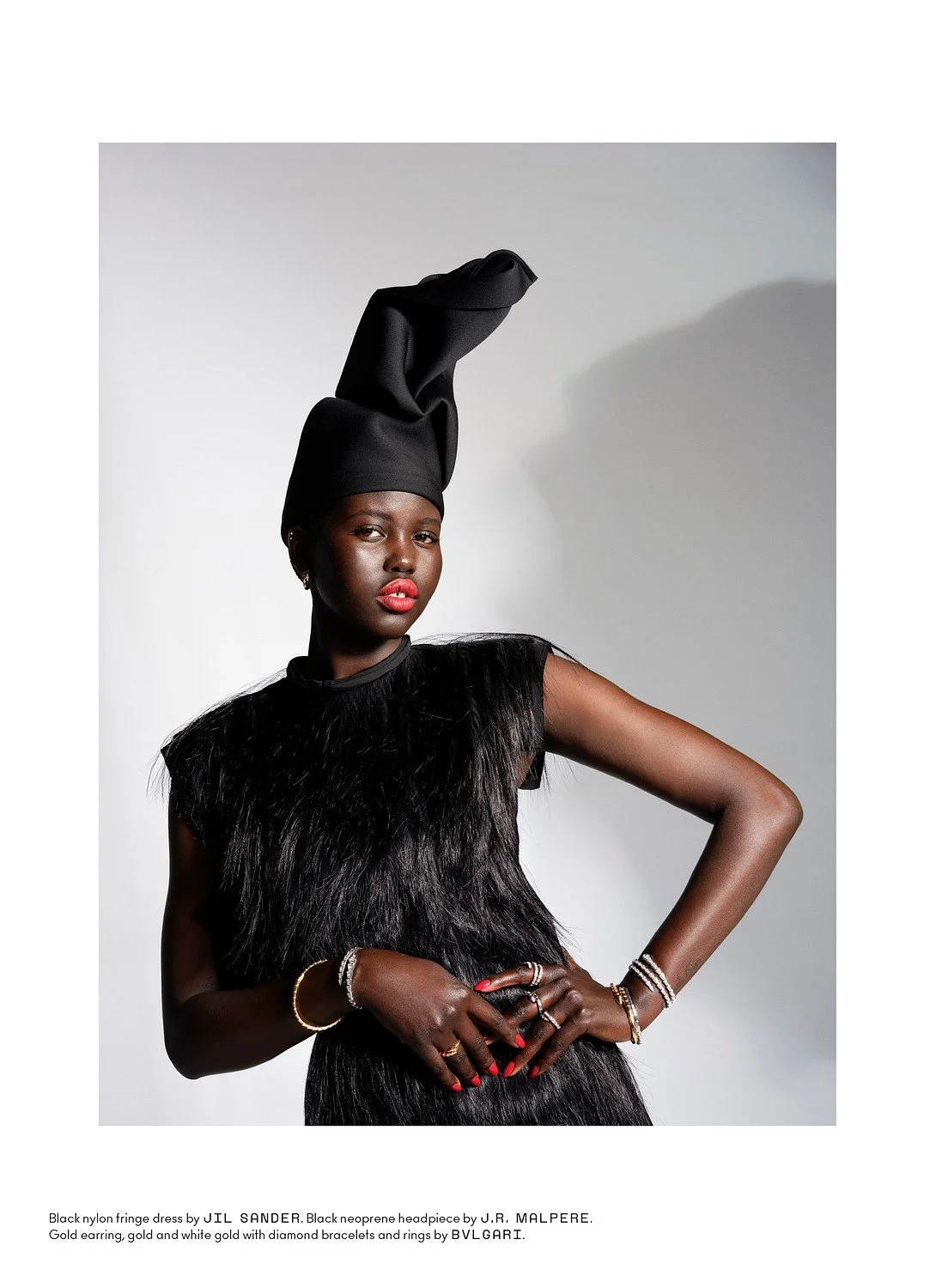 BEYOND NOISE - FALL WINTER '25 - ADUT AKECH SHOT BY RICHARD BUSH. STYLIST - SARAH RICHARDSON, STYLING ASST. - ELIJAH H.