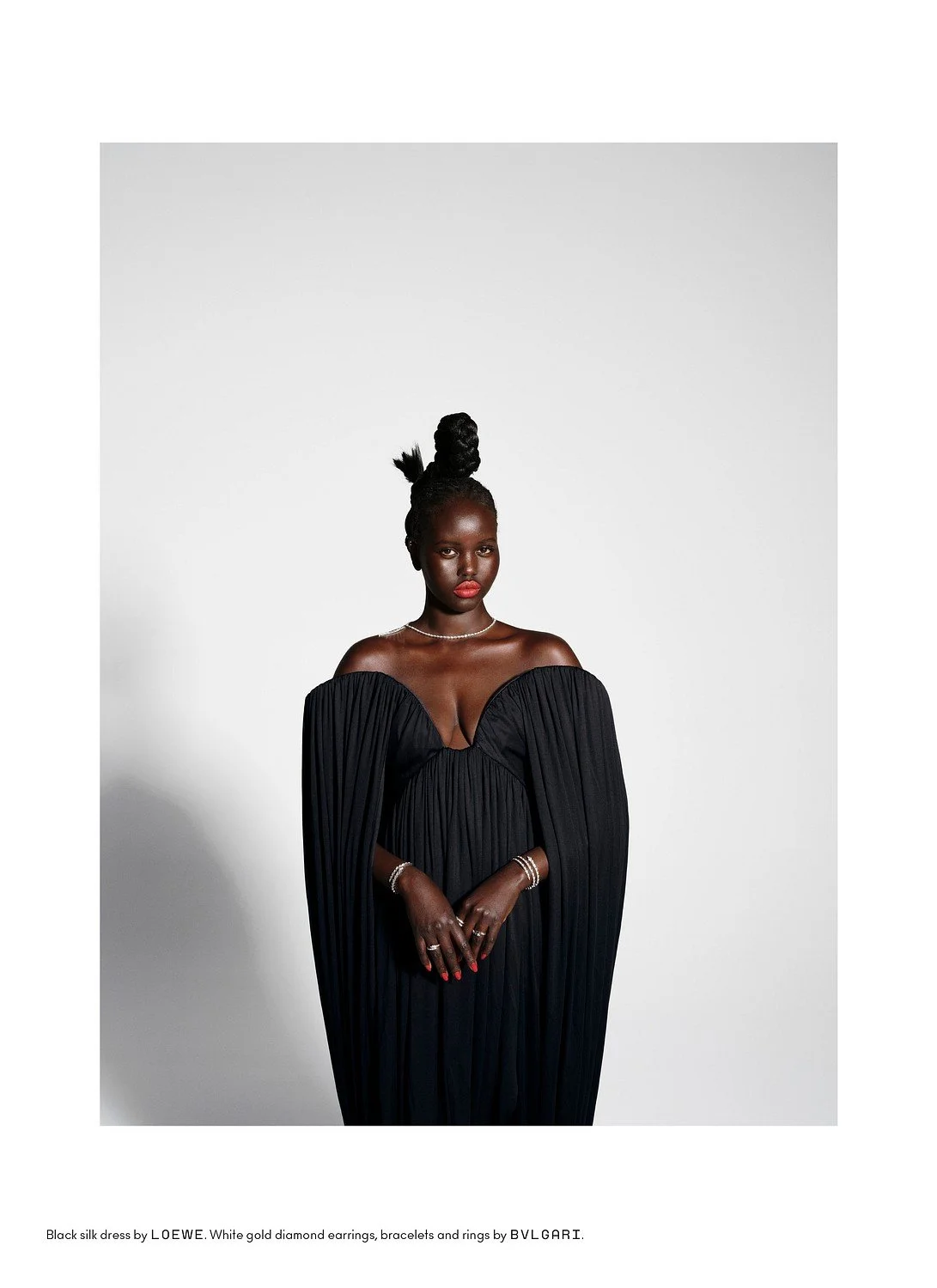 BEYOND NOISE - FALL WINTER '25 - ADUT AKECH SHOT BY RICHARD BUSH. STYLIST - SARAH RICHARDSON, STYLING ASST. - ELIJAH H.