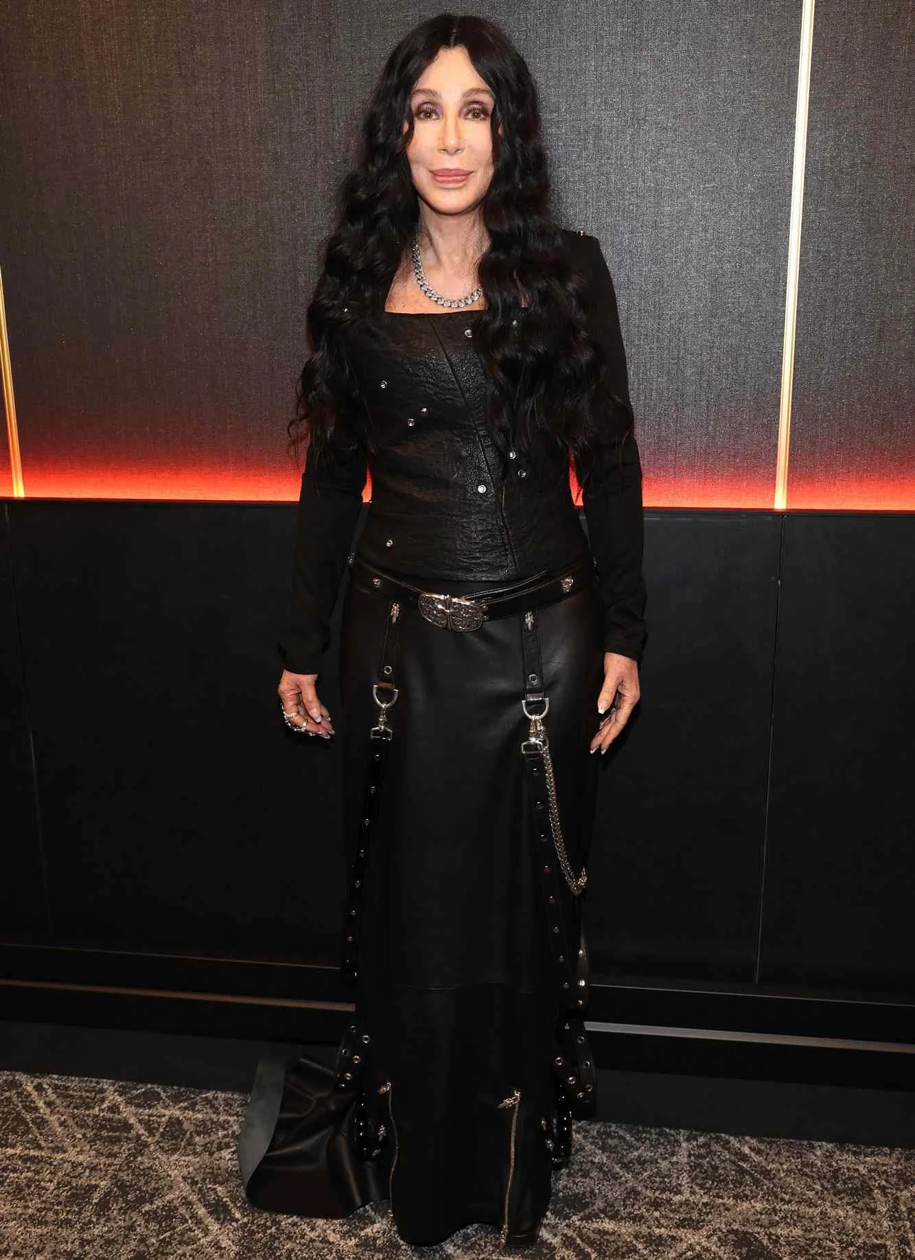 CHER - ROCK & ROLL HALL OF FAME INDUCTION 2024 - RED CARPET. STYLIST - PATTI WILSON, STYLIST ASST. - ELIJAH H.