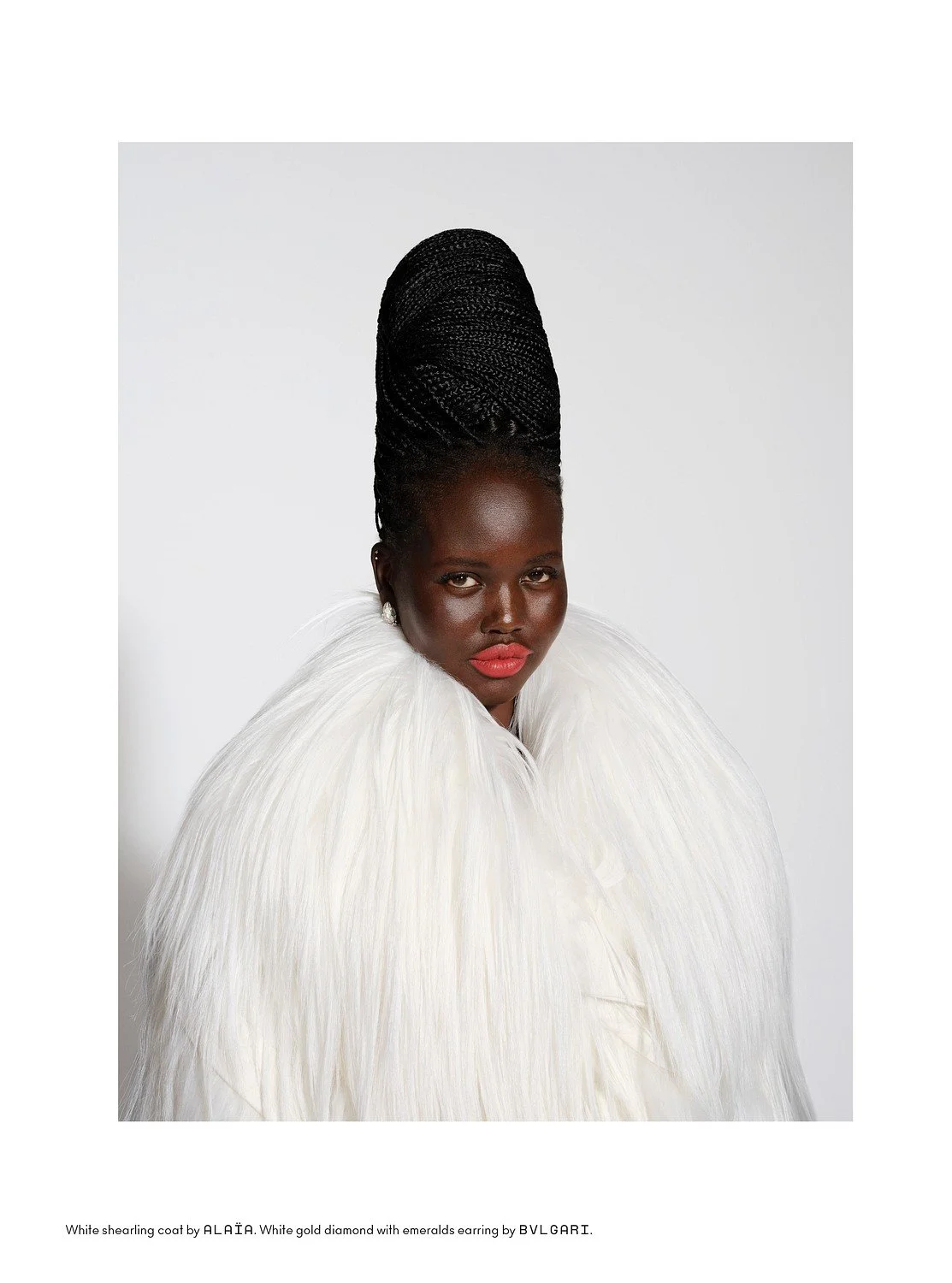 BEYOND NOISE - FALL WINTER '25 - ADUT AKECH SHOT BY RICHARD BUSH. STYLIST - SARAH RICHARDSON, STYLING ASST. - ELIJAH H.