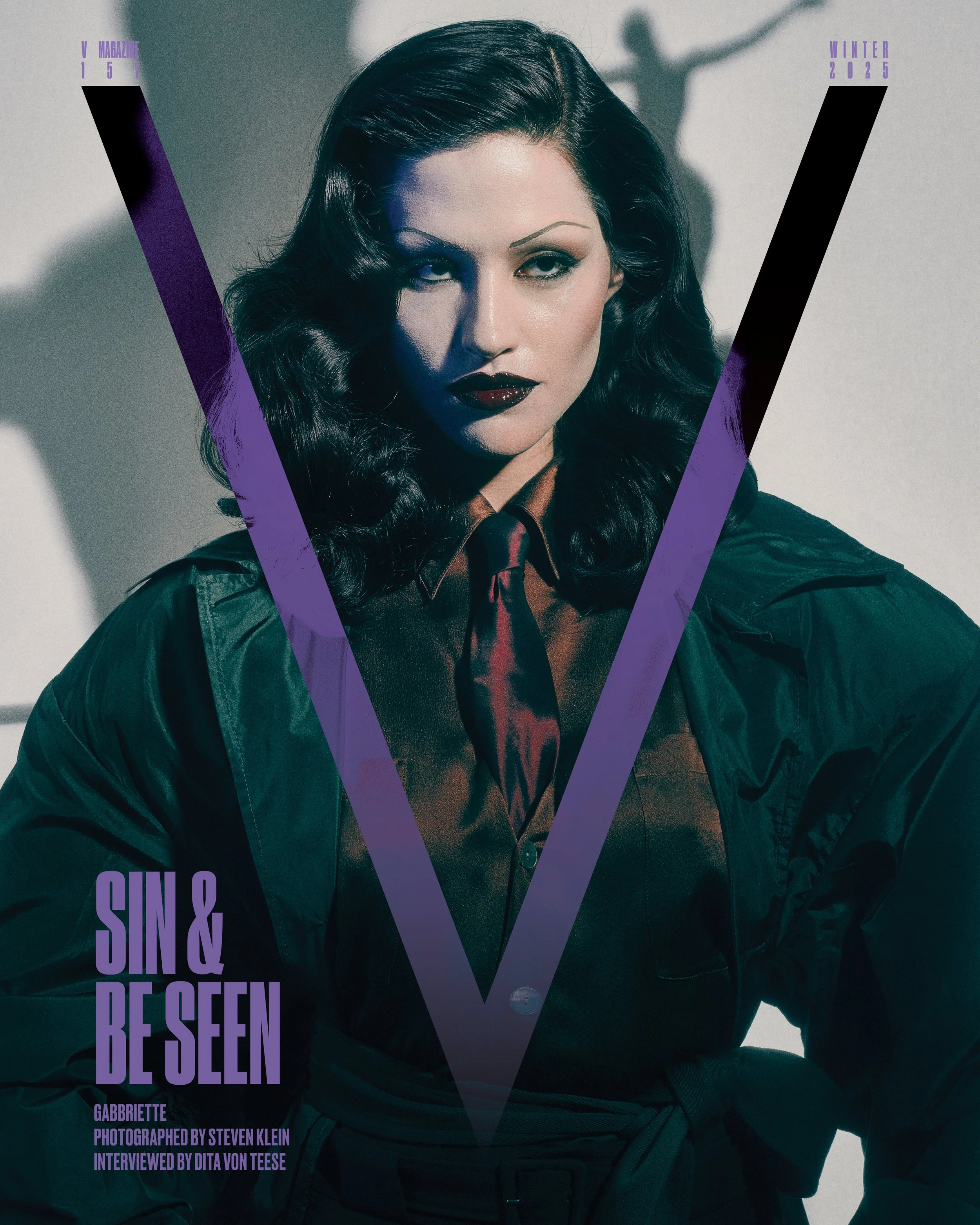 V MAGAZINE - GABBRIETTE SHOT BY STEVEN KLEIN. STYLIST - PATTI WILSON, STYLING ASST. - ELIJAH H.