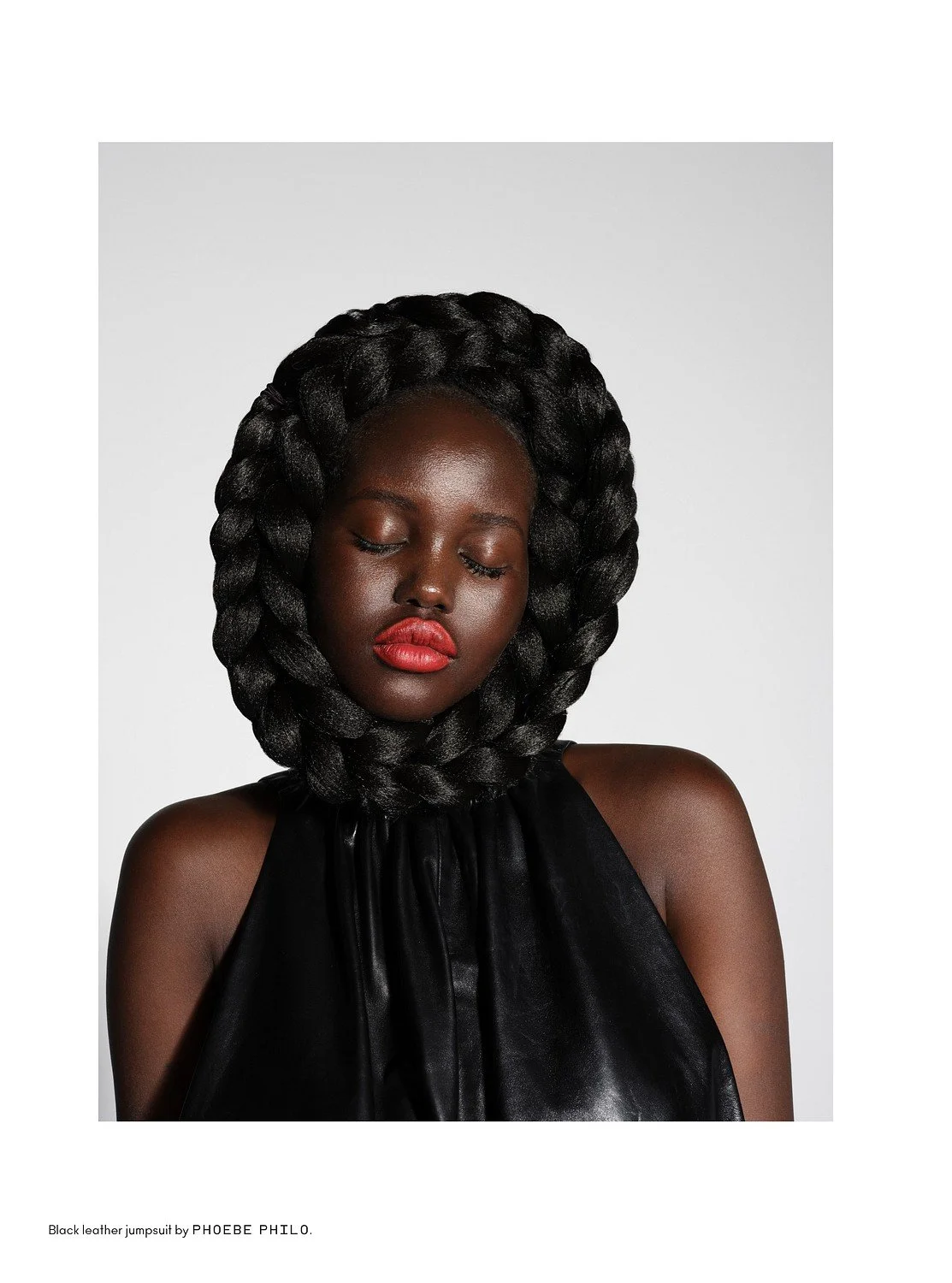 BEYOND NOISE - FALL WINTER '25 - ADUT AKECH SHOT BY RICHARD BUSH. STYLIST - SARAH RICHARDSON, STYLING ASST. - ELIJAH H.