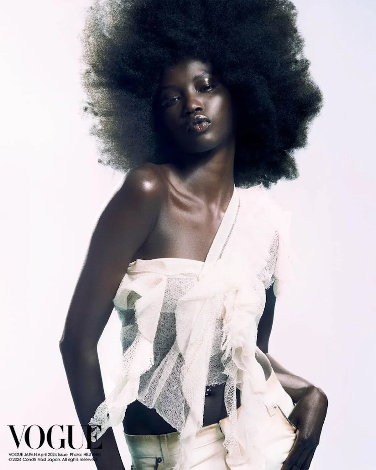 VOGUE JAPAN (APRIL 2024) - ANOK YAI SHOT BY HEJI SHIN. STYLIST - PATTI WILSON, STYLING ASST. - ELIJAH H.