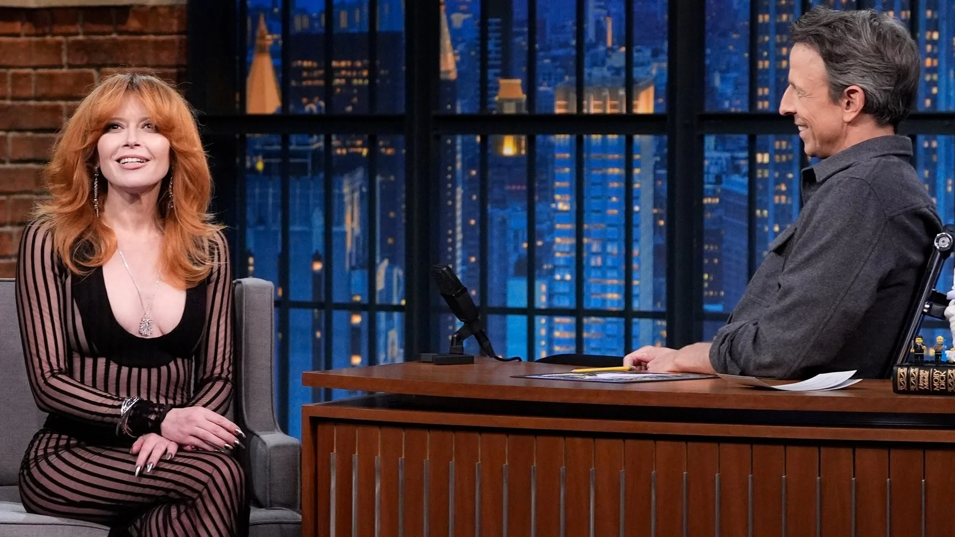 NATASHA LYONNE - LATE NIGHT WITH SETH MEYERS. STYLIST - PATTI WILSON, STYLING ASST. - ELIJAH H.