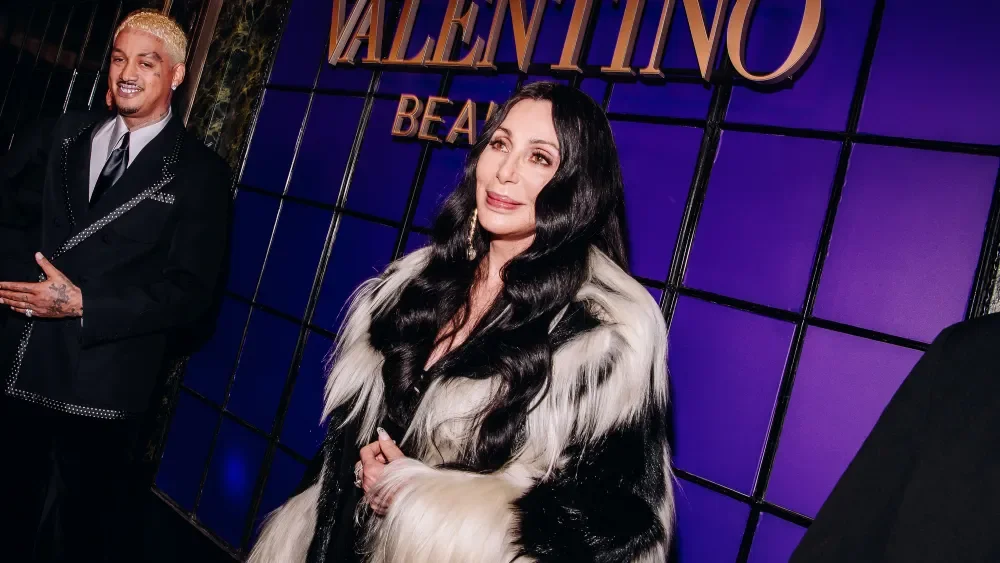 VALENTINO BEAUTY - STUDIO 54 PARTY. CHER  STYLED BY PATTI WILSON, STYLING ASST. - ELIJAH H.