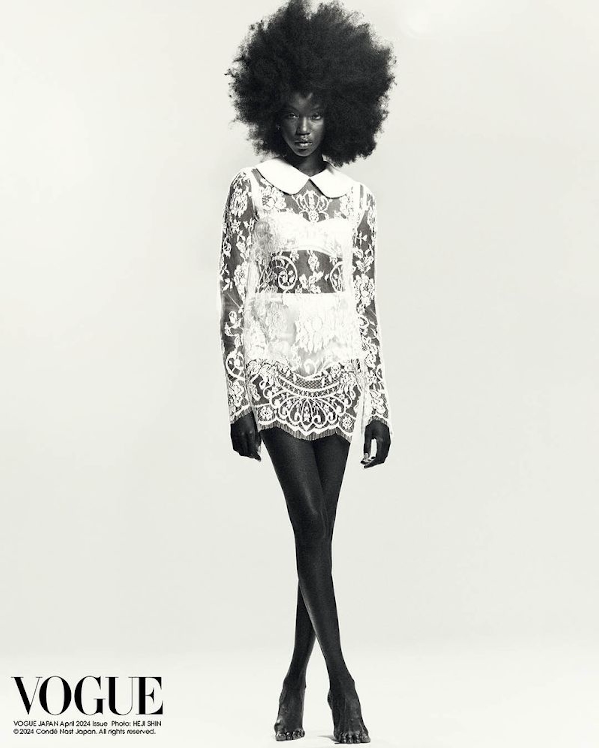 VOGUE JAPAN (APRIL 2024) - ANOK YAI SHOT BY HEJI SHIN. STYLIST - PATTI WILSON, STYLING ASST. - ELIJAH H.