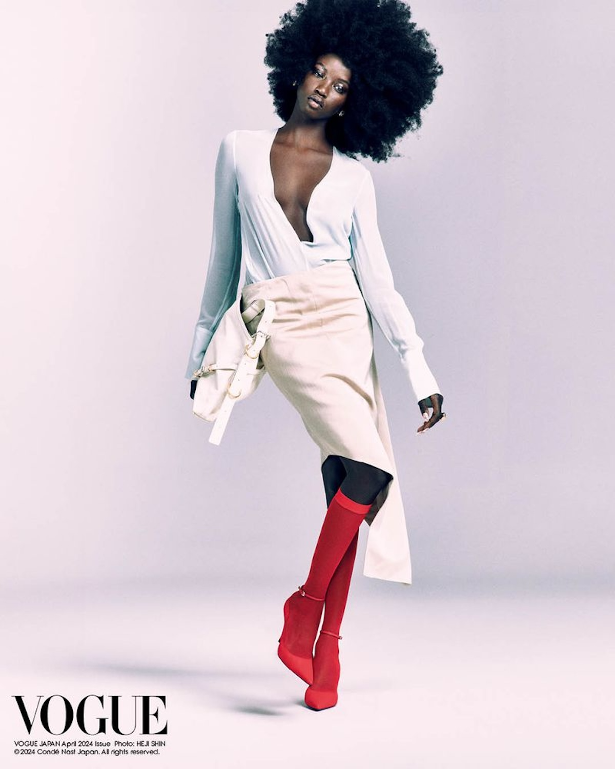 VOGUE JAPAN (APRIL 2024) - ANOK YAI SHOT BY HEJI SHIN. STYLIST - PATTI WILSON, STYLING ASST. - ELIJAH H.