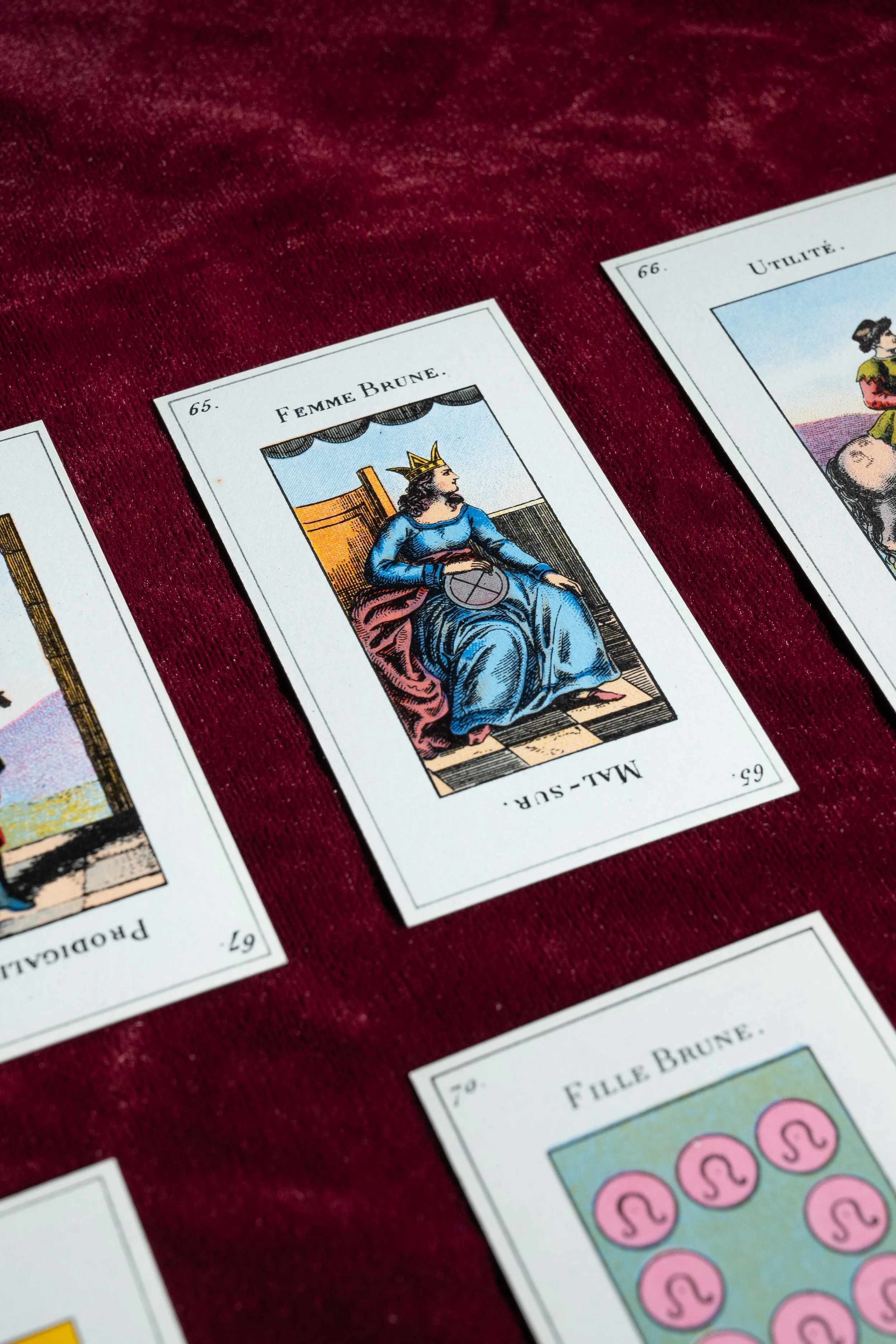 c. 1890 – The Fortune-Teller's Tarot: Etteilla's "Egyptian" Deck of 78 Cards, Paris, with Remnants of Its Original Wrapper