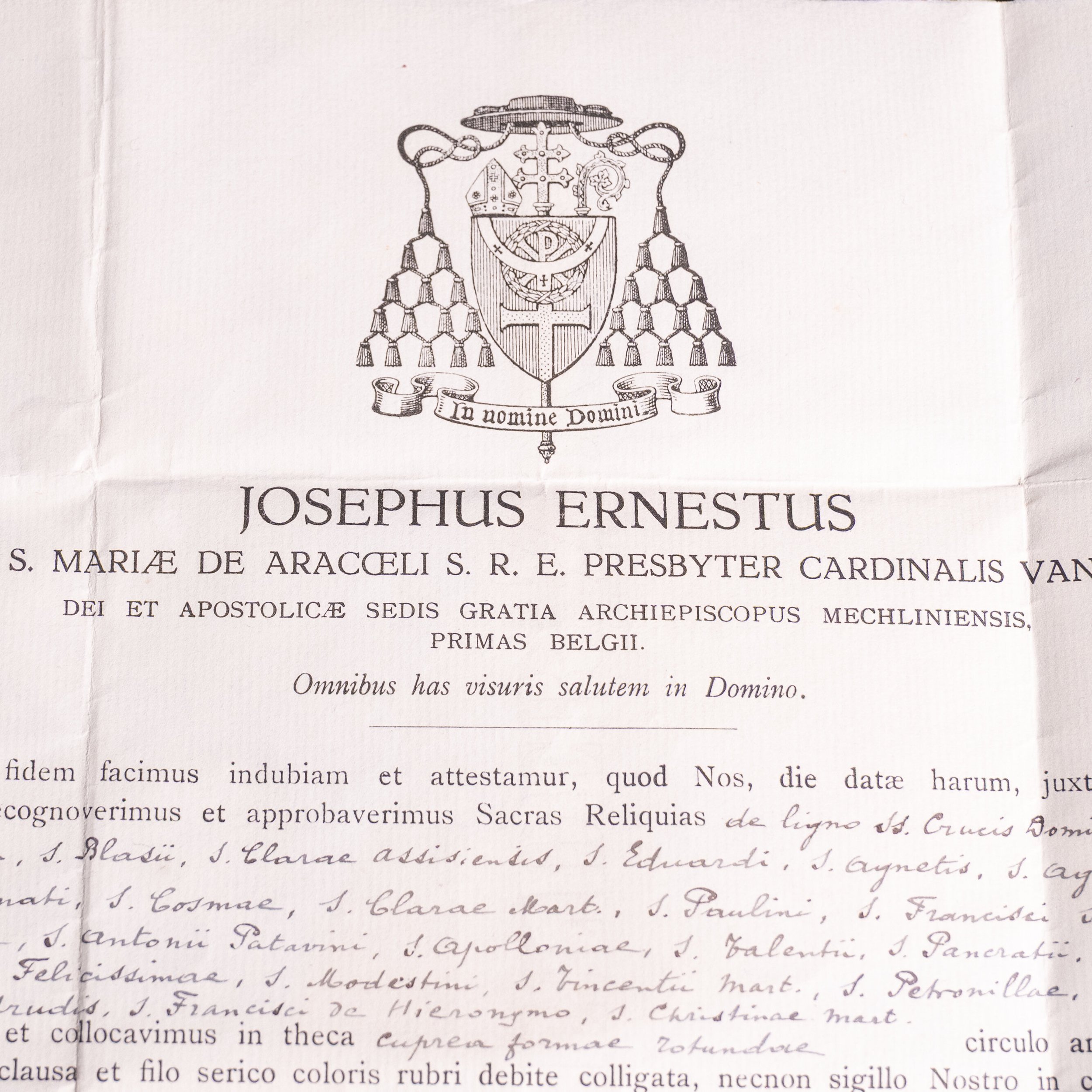 1934 Cardinal van Roey Wood of Cross (2).jpg