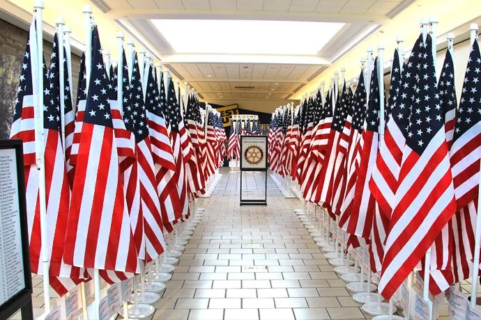 Rotary Flags For Heroes Maine Mall Display  .jpg