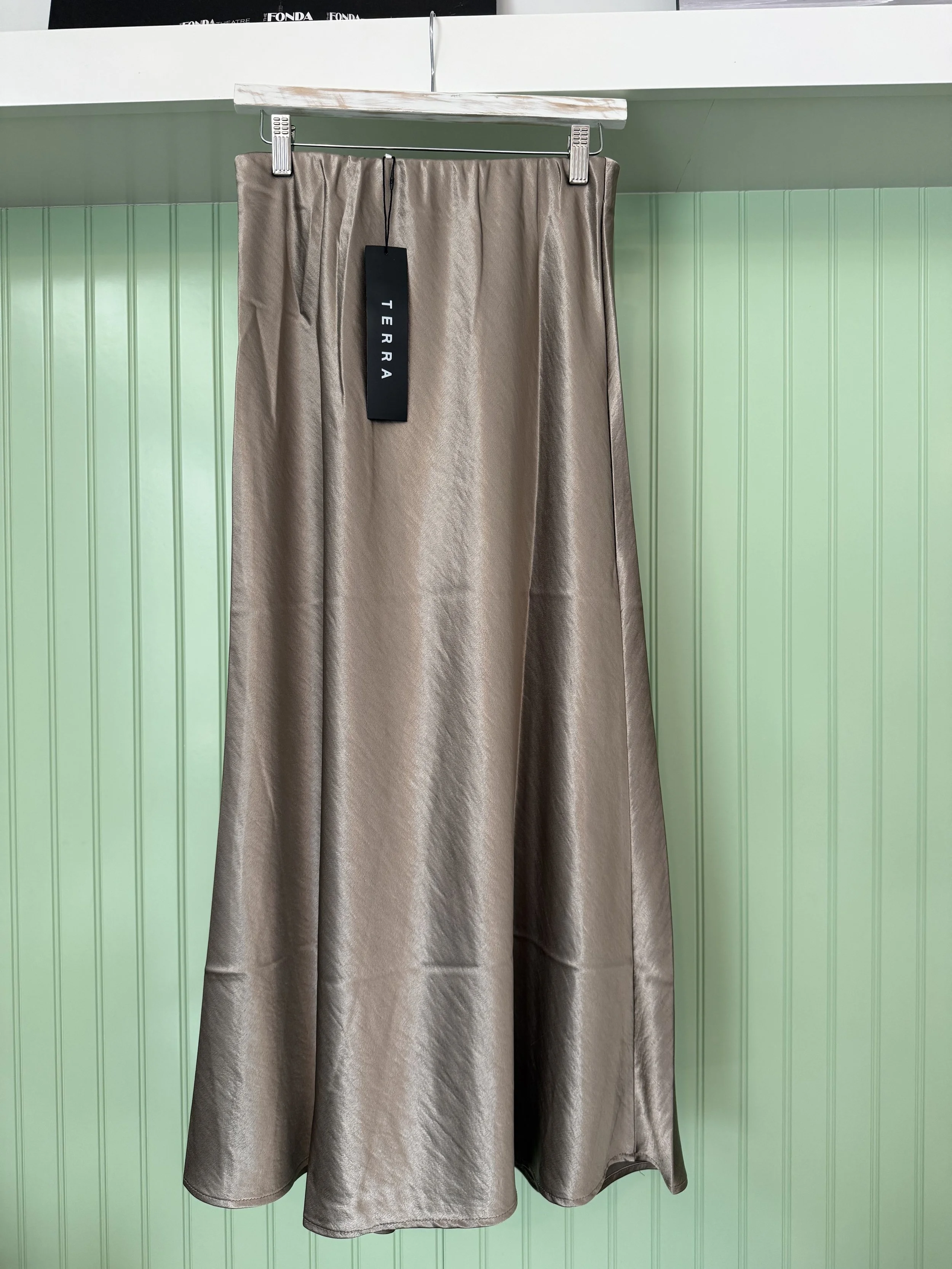 Champagne Chic Skirt by TERRA SJ APPAREL