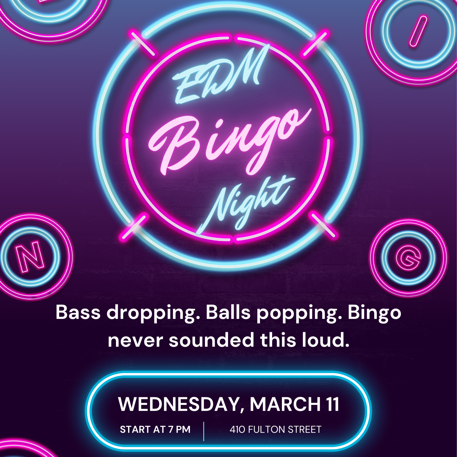 EDM BINGO