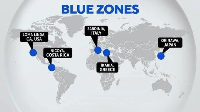 Blue Zones Map