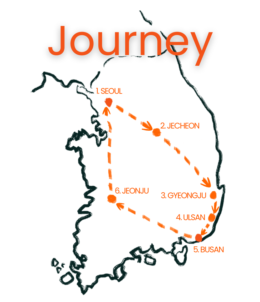 Map of California with the word 'Journey' at the top.